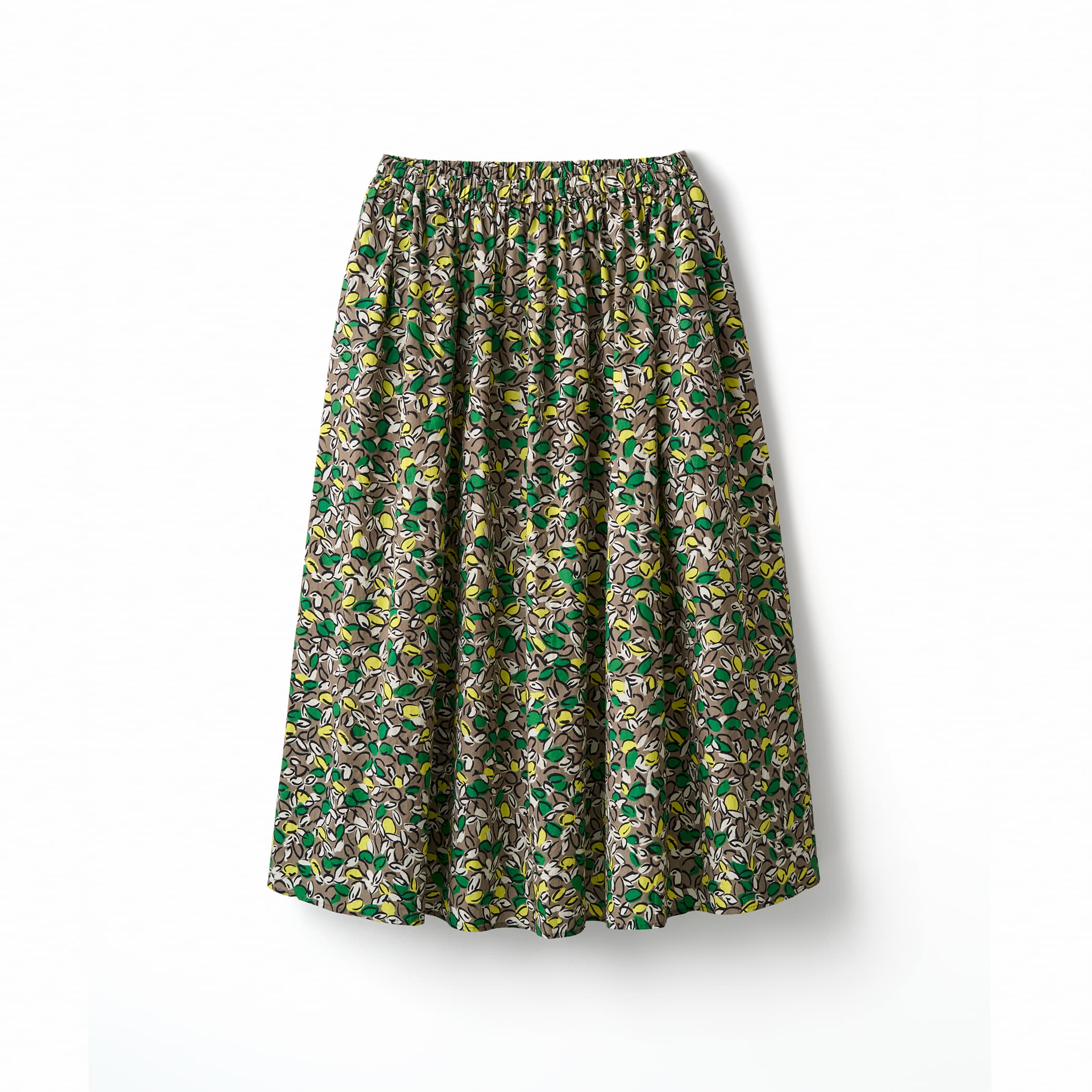 Women's French Printed Poplin A-line Skirt