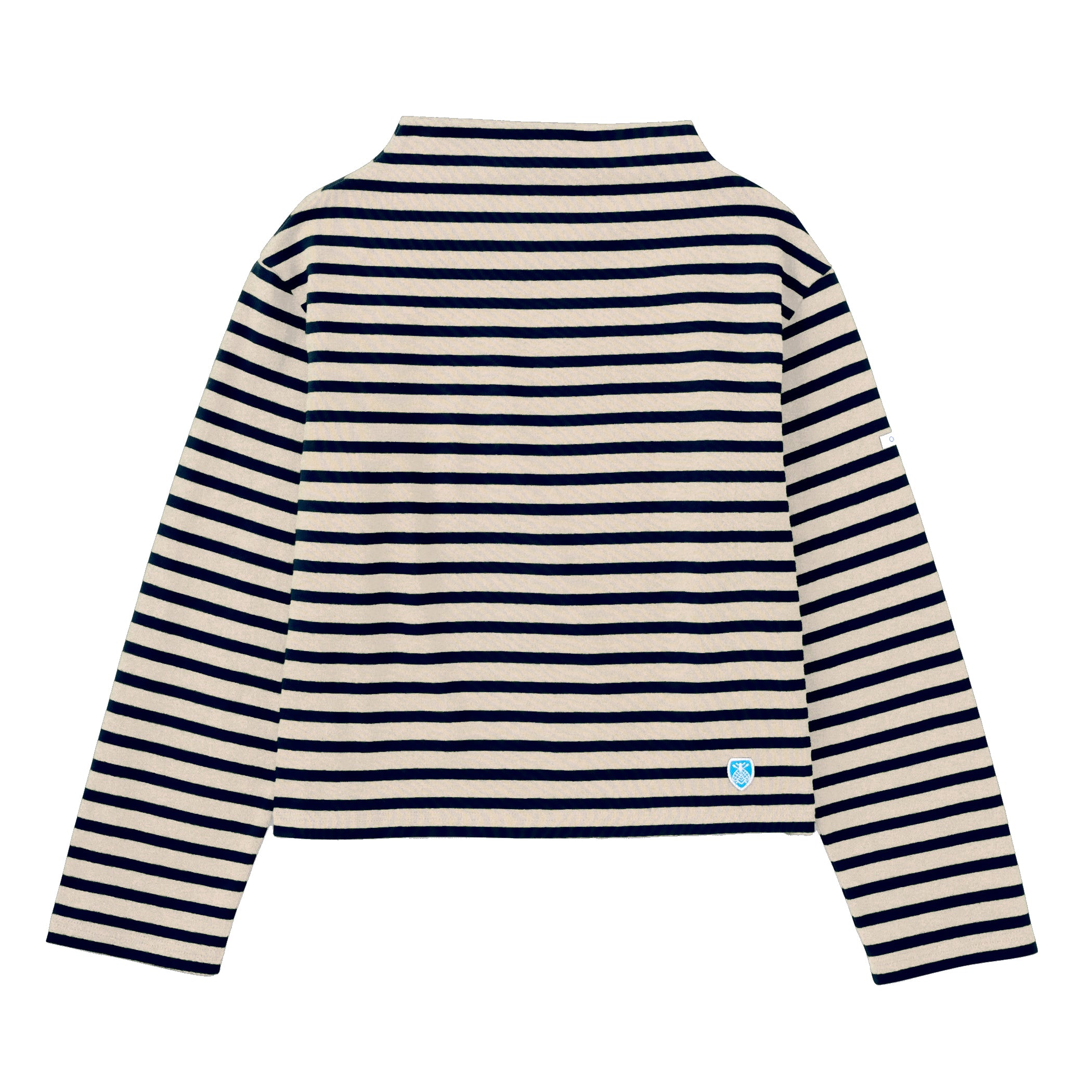 Women's Cotton Lourd Bottle Neck Basque Shirt