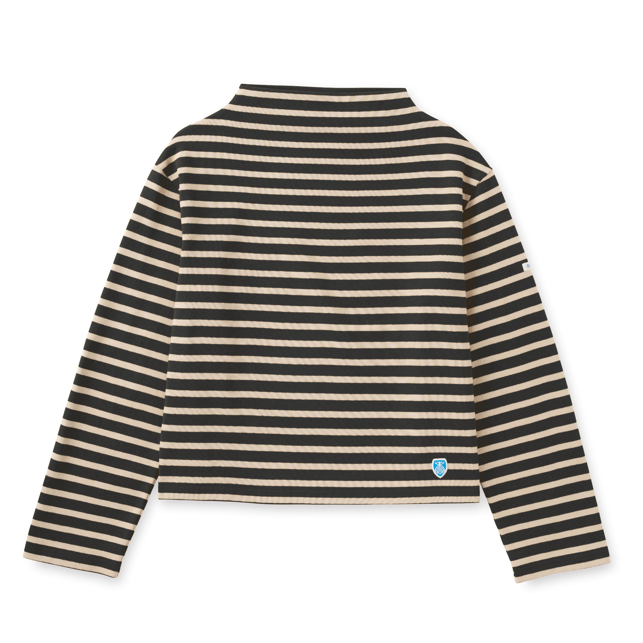 Women's Cotton Lourd Bottle Neck Basque Shirt