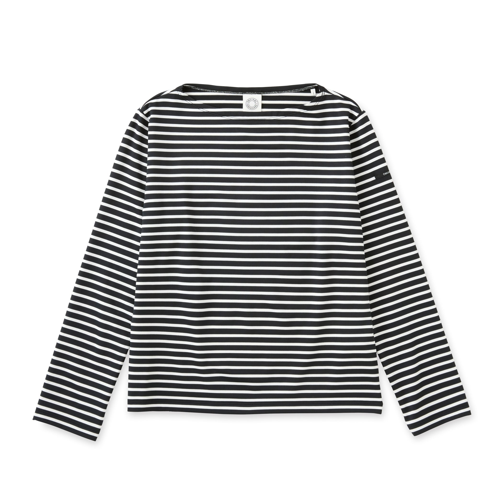 Women's Polyester Boat Neck Long Sleeve Pullover