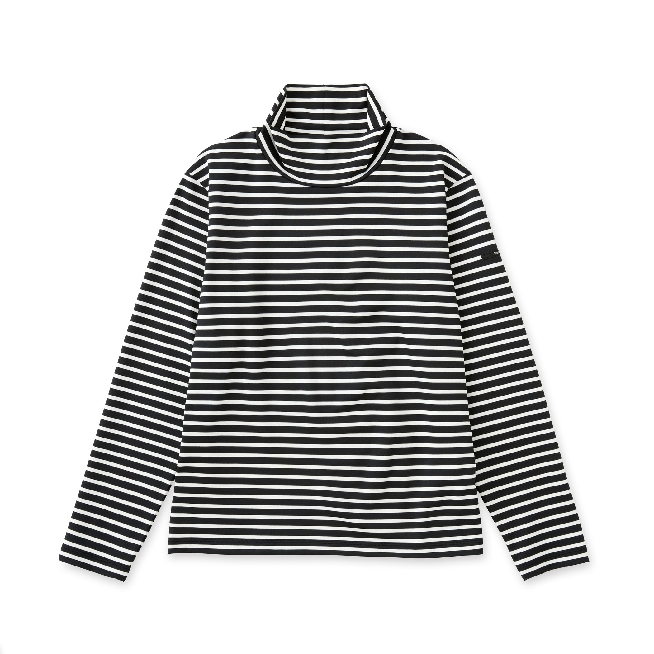 Women's Polyester Stand Neck Long Sleeve Pullover