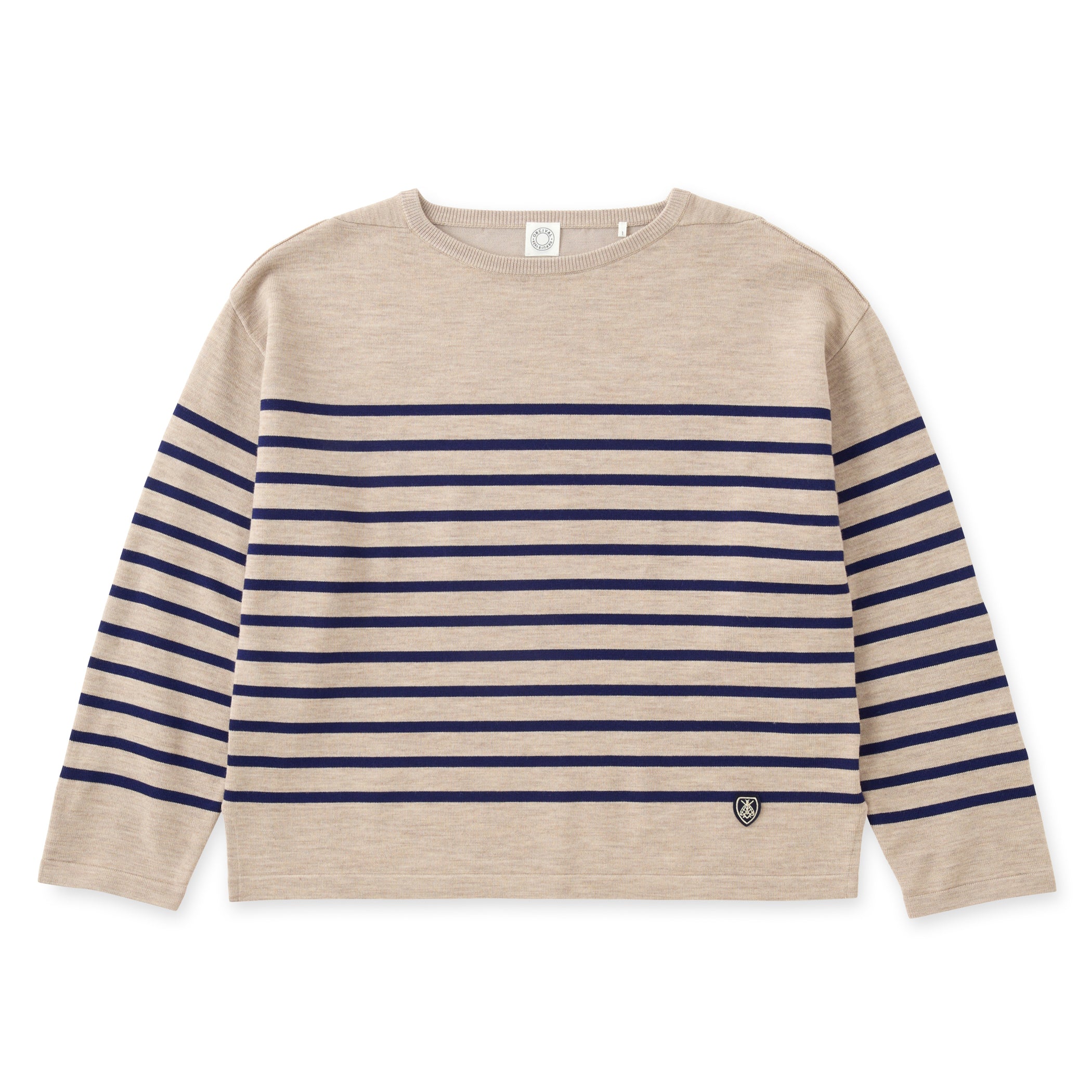 Women's Wool Plating Boat Neck Knit
