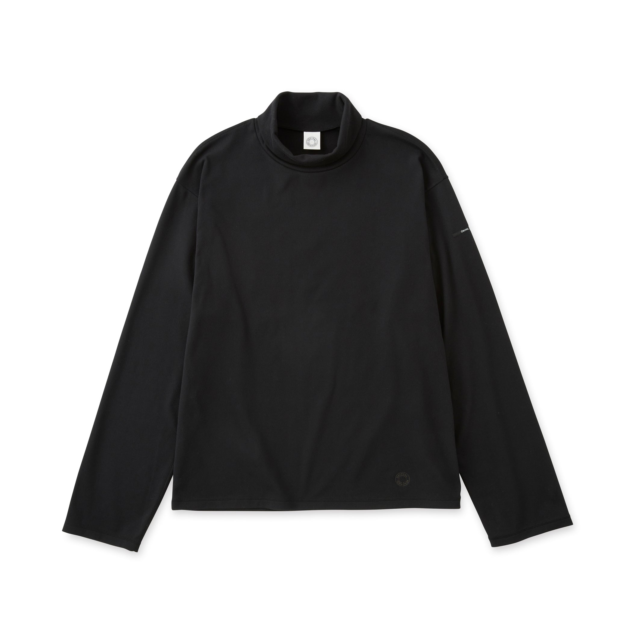 Men's Polyester Brushed Stretch Rib High Neck Knit