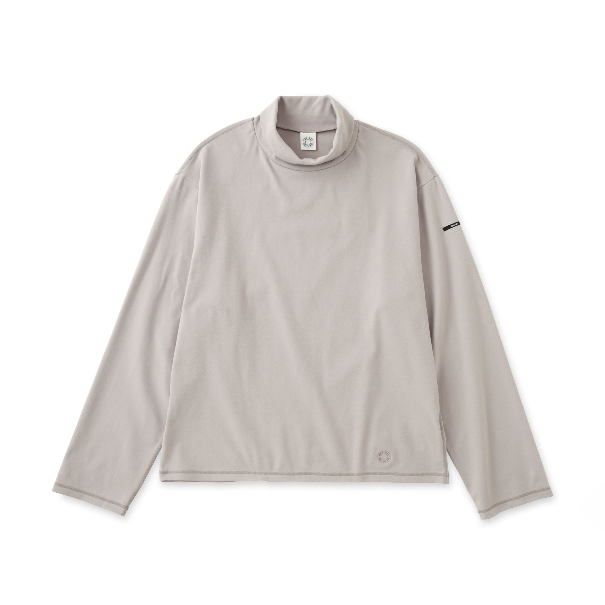 Men's Polyester Brushed Stretch Rib High Neck Knit