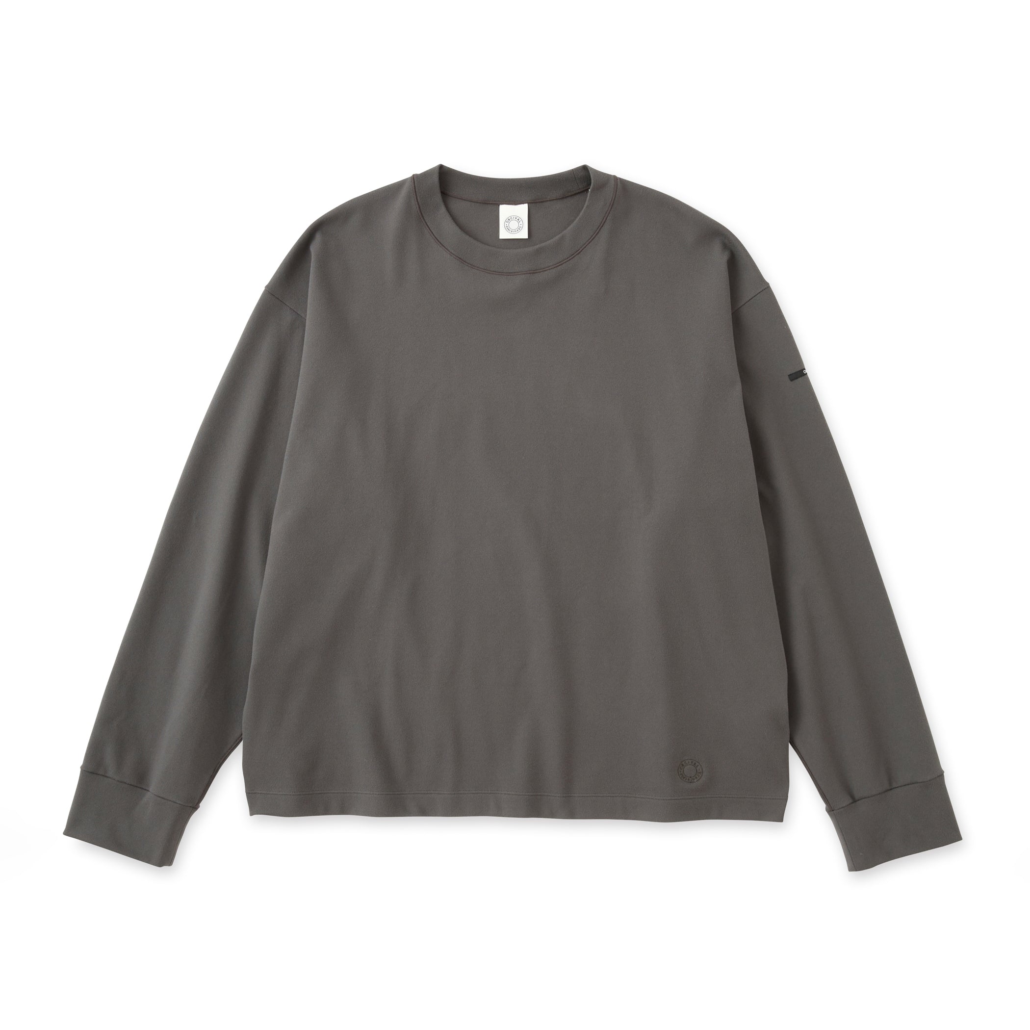 Men's Polyester Brushed Stretch Rib Crew Neck Knit