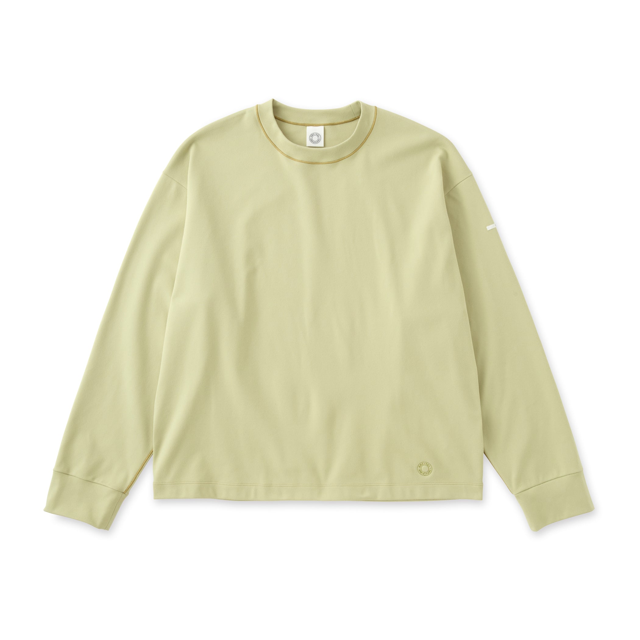 Men's Polyester Brushed Stretch Rib Crew Neck Knit