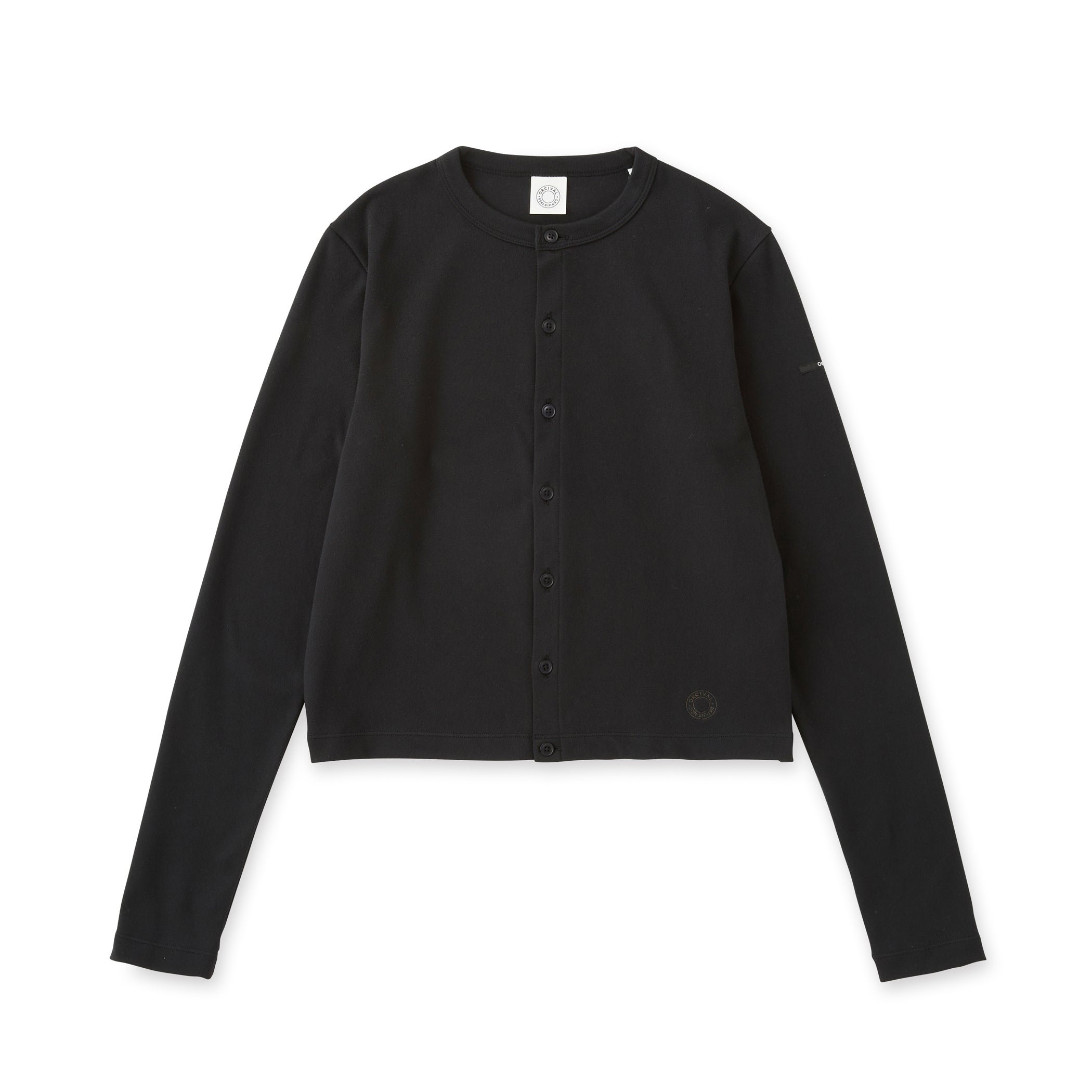 Women's Polyester Brushed Stretch Rib Knit Cardigan