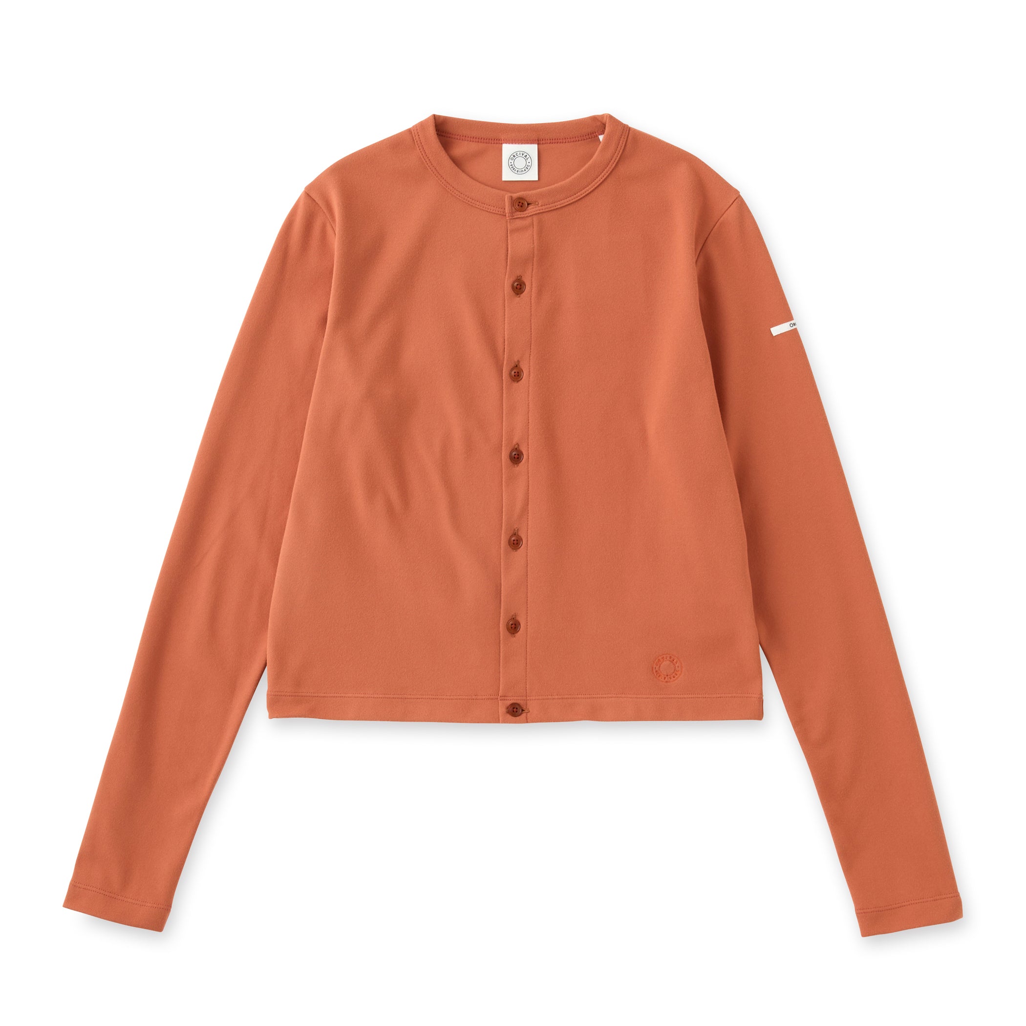 Women's Polyester Brushed Stretch Rib Knit Cardigan