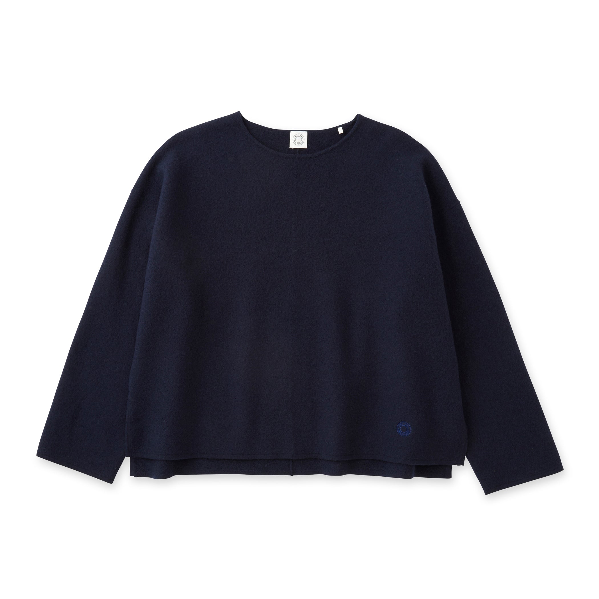 Women's Boiled Wool Jersey Pullover Knit