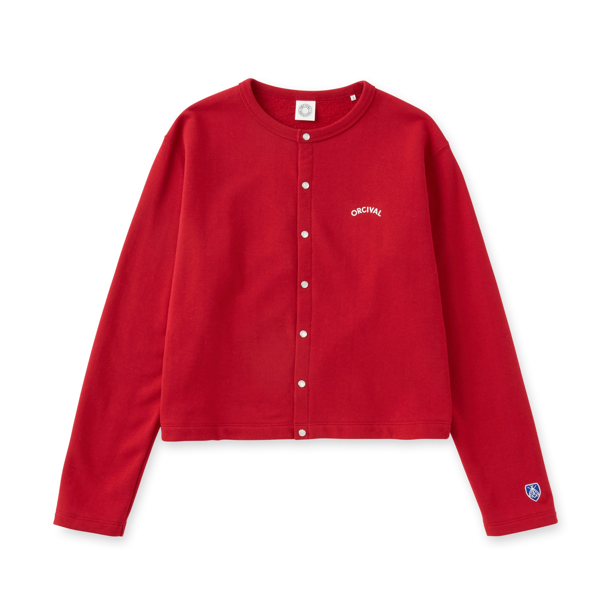 Women's Light French Terry Crew Neck Cardigan