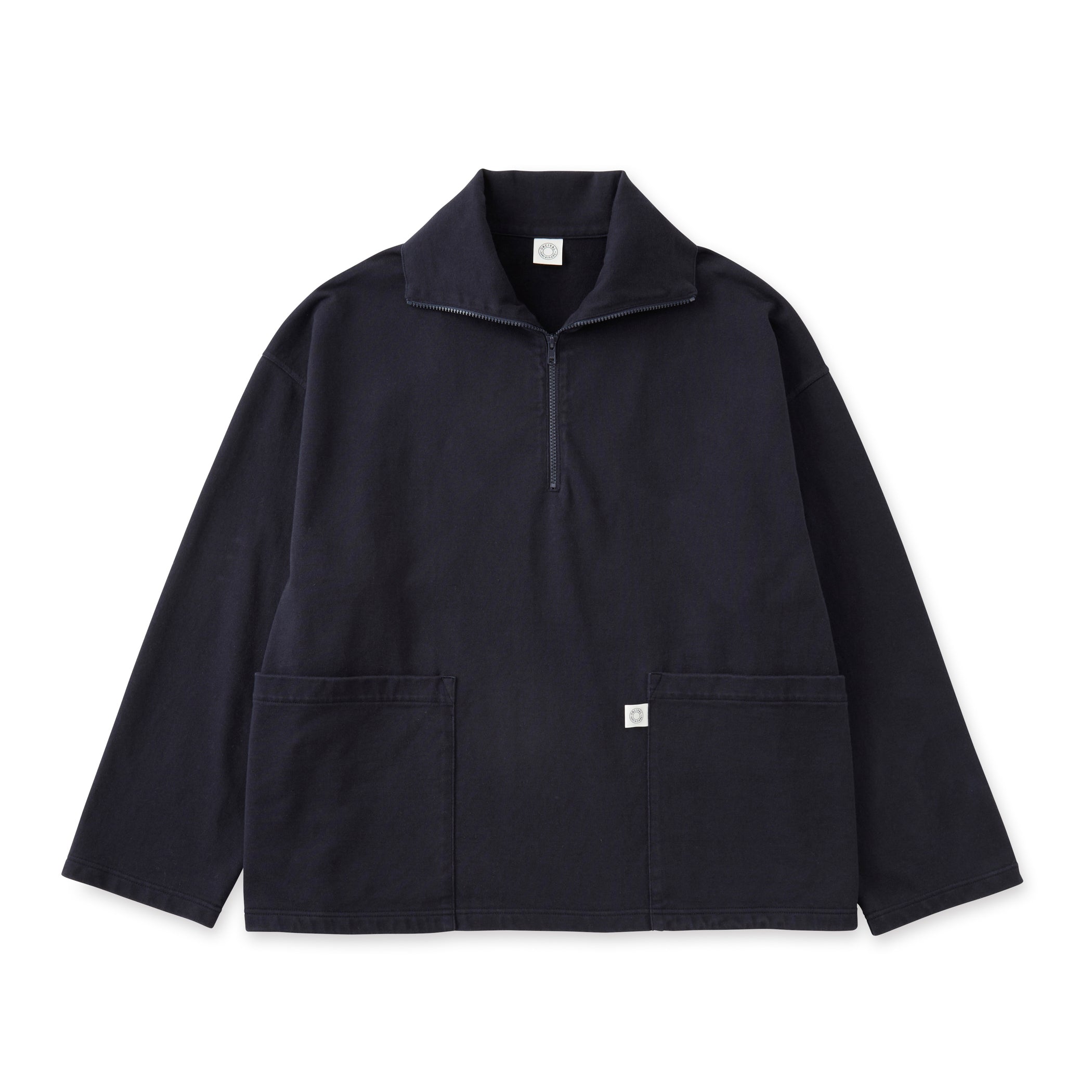 Cotton Heavy Jersey Half Zip Pullover