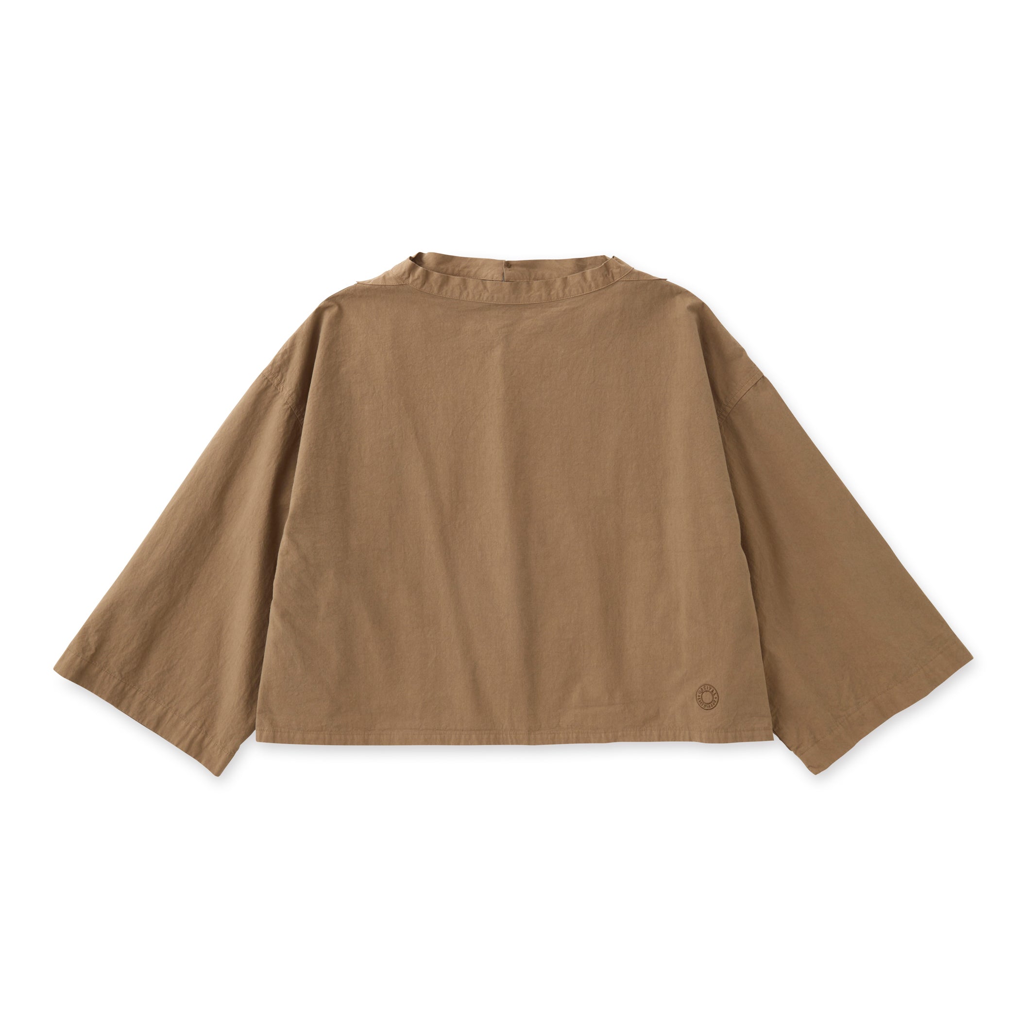 Women's Garment Dye Poplin Stand Collar Pullover