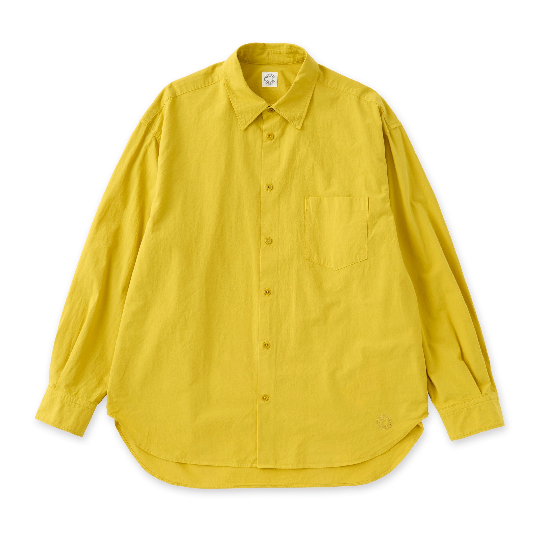 Garment Dye Poplin Regular Collar Shirt