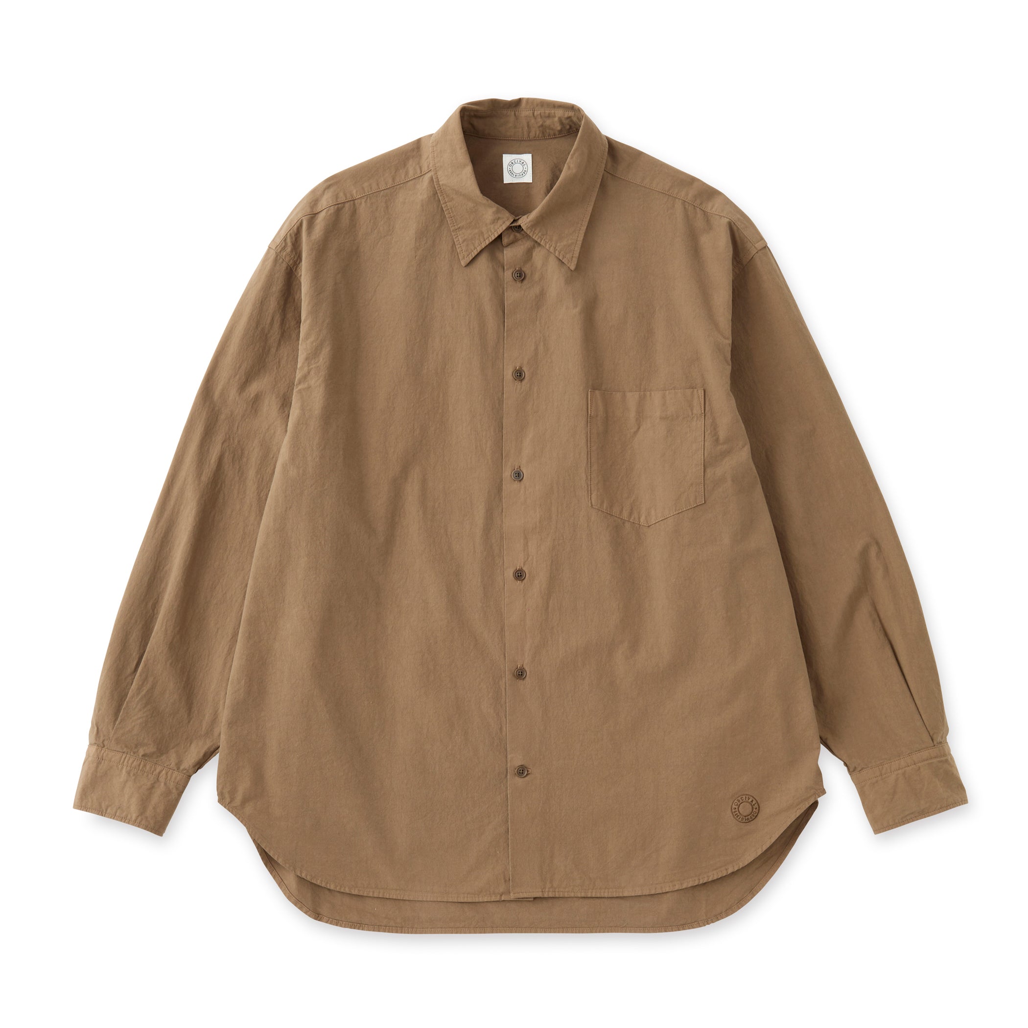 Garment Dye Poplin Regular Collar Shirt