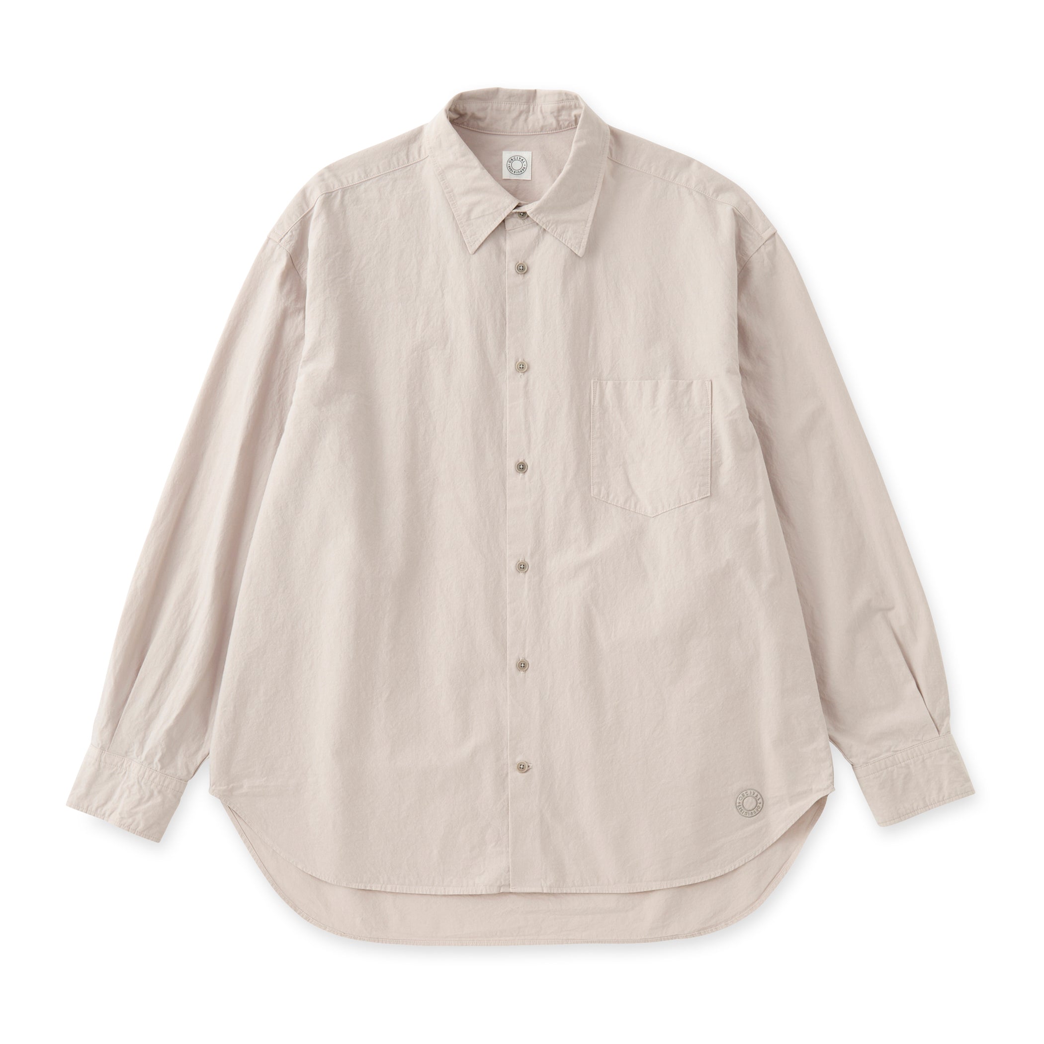 Garment Dye Poplin Regular Collar Shirt