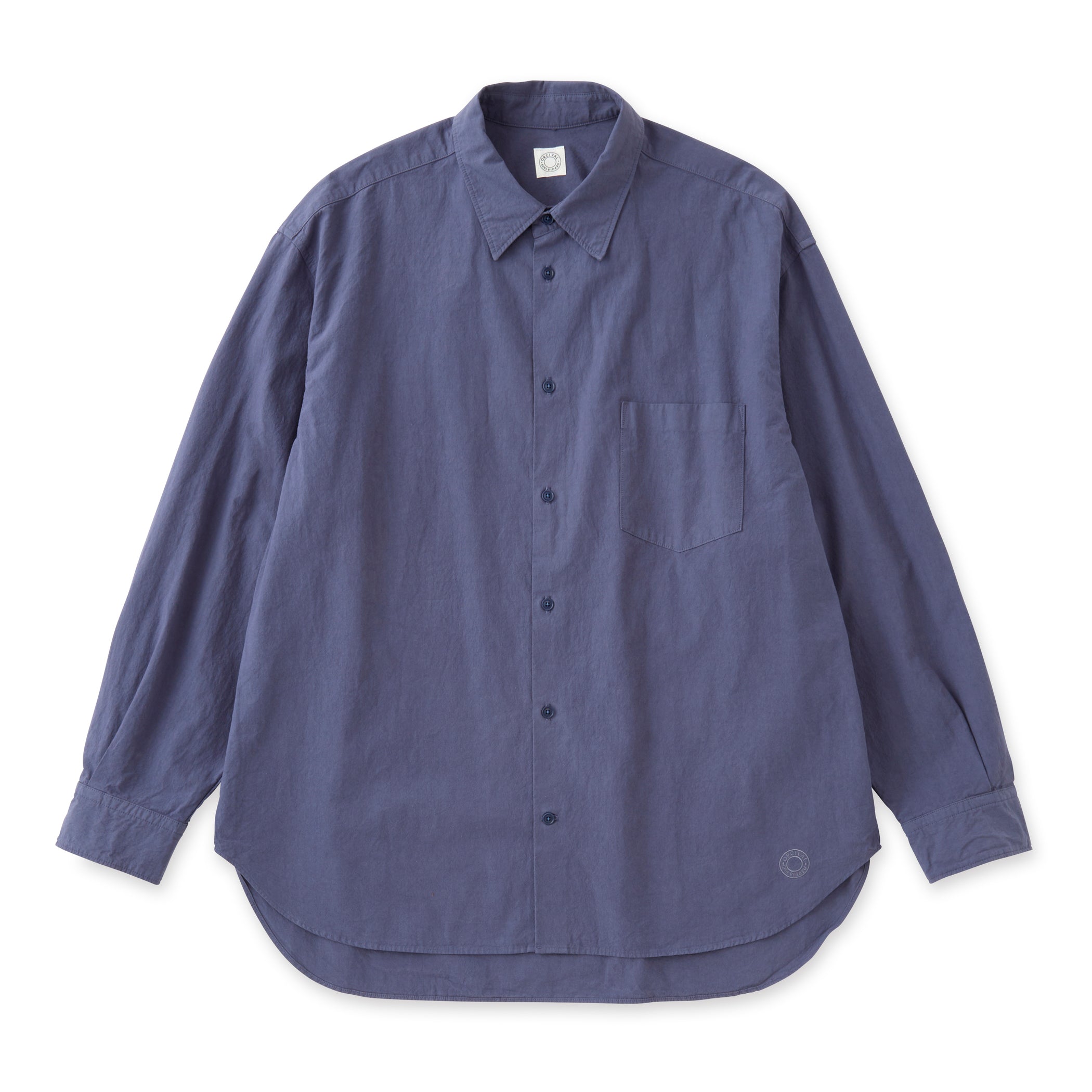 Garment Dye Poplin Regular Collar Shirt