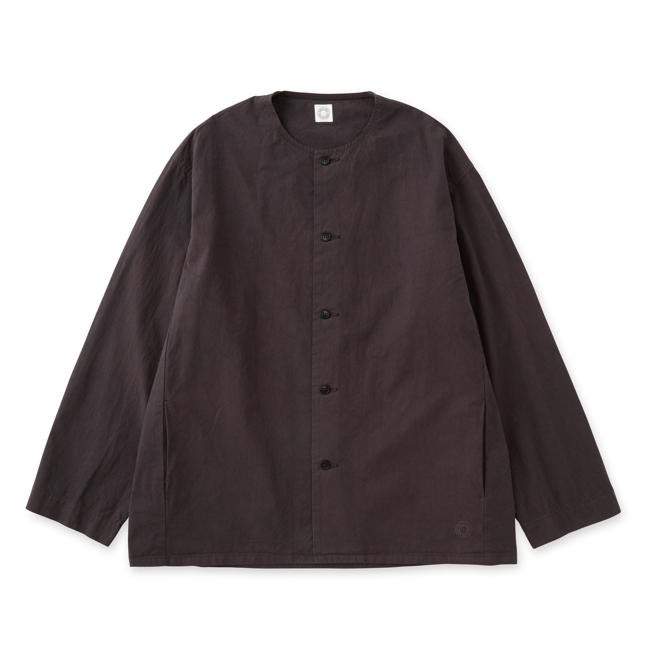 Garment Dye Twill Dump Collarless Shirt