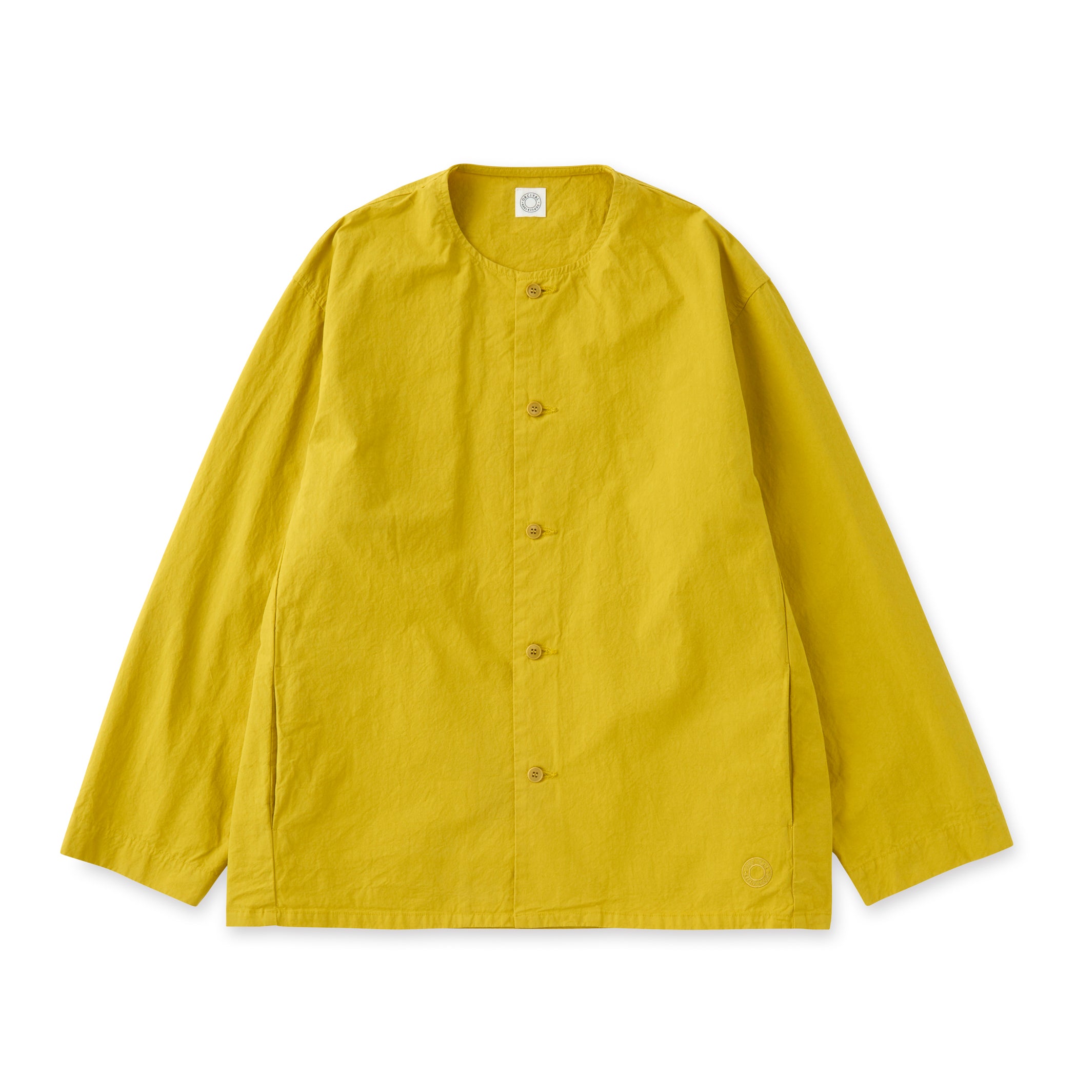 Garment Dye Twill Dump Collarless Shirt
