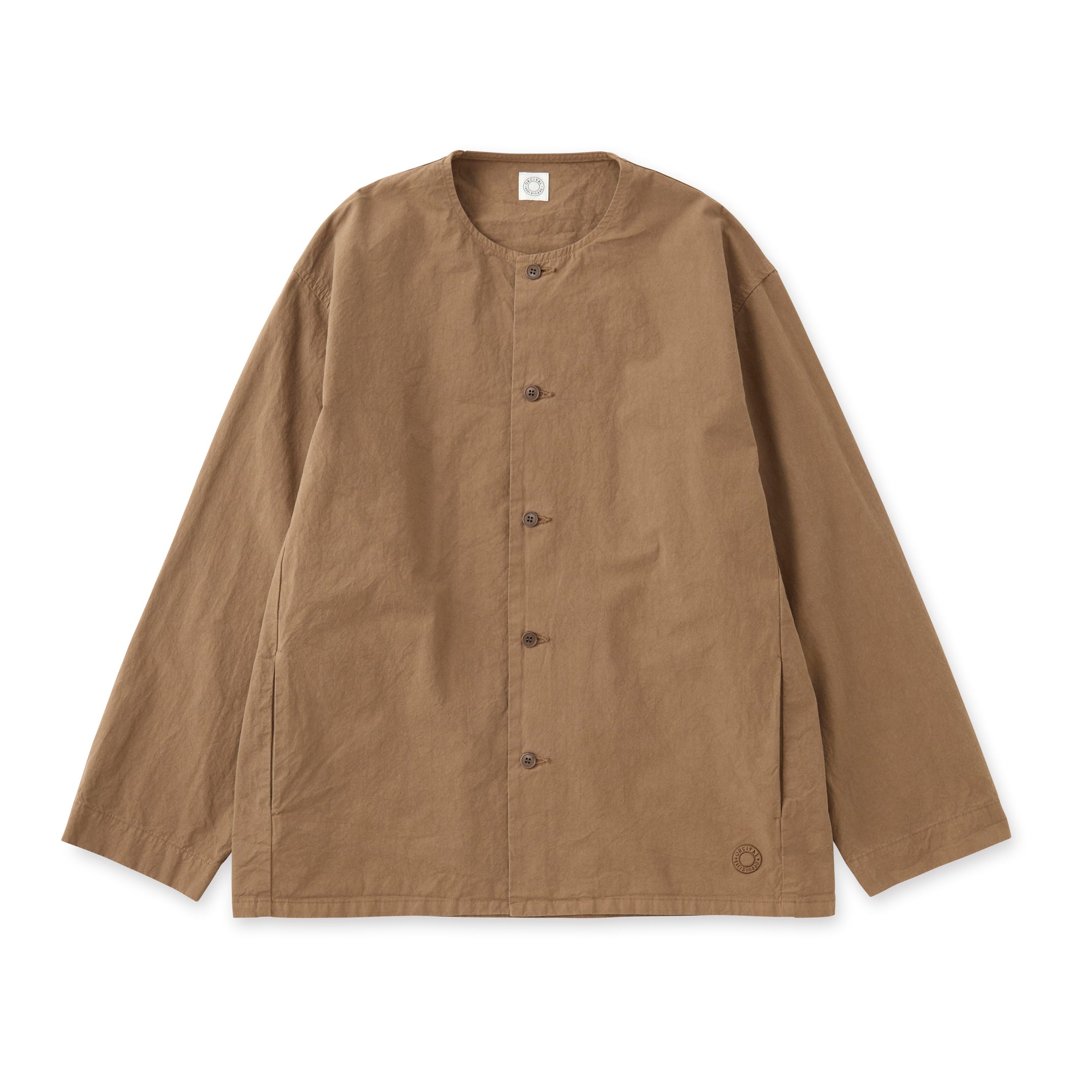 Garment Dye Twill Dump Collarless Shirt