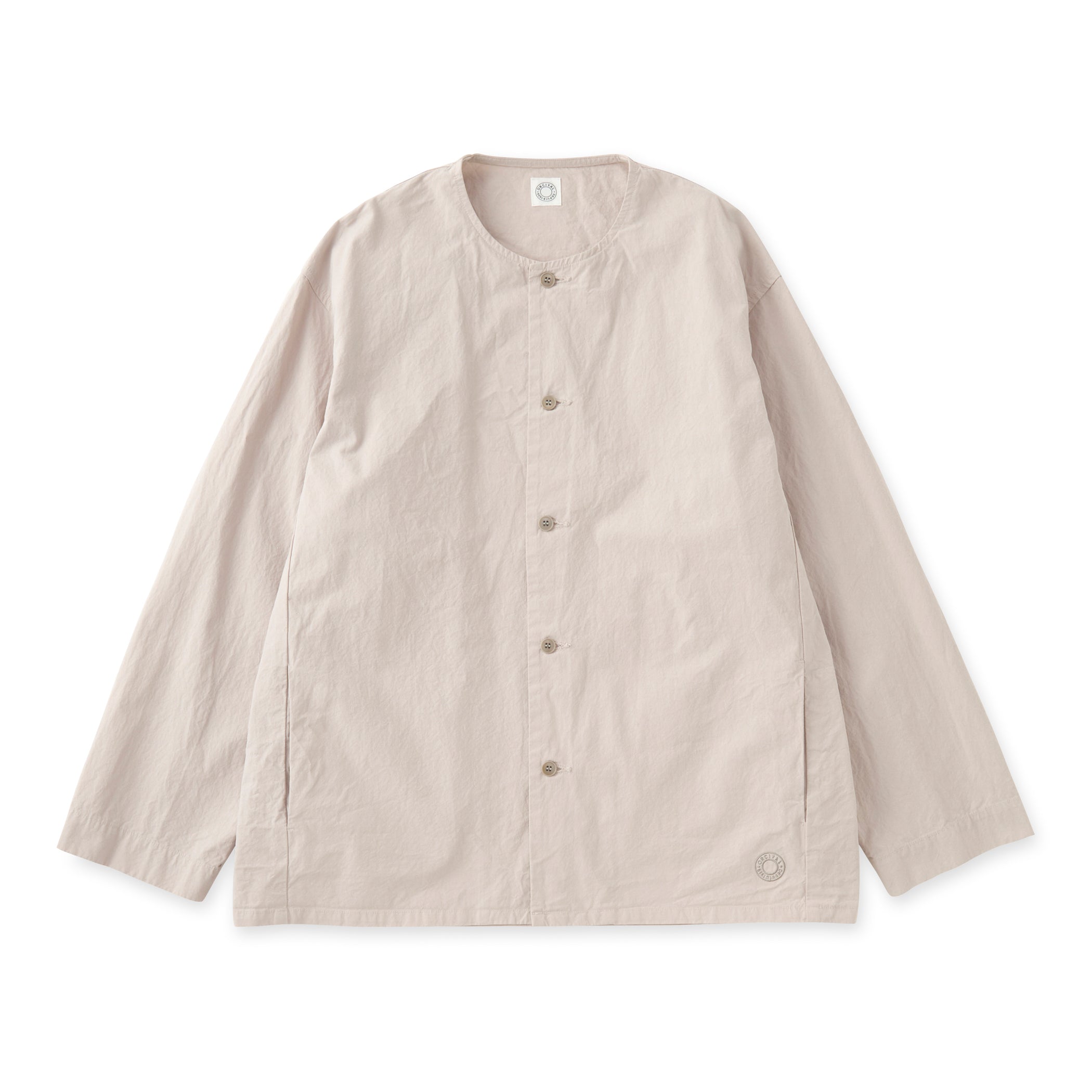 Garment Dye Twill Dump Collarless Shirt