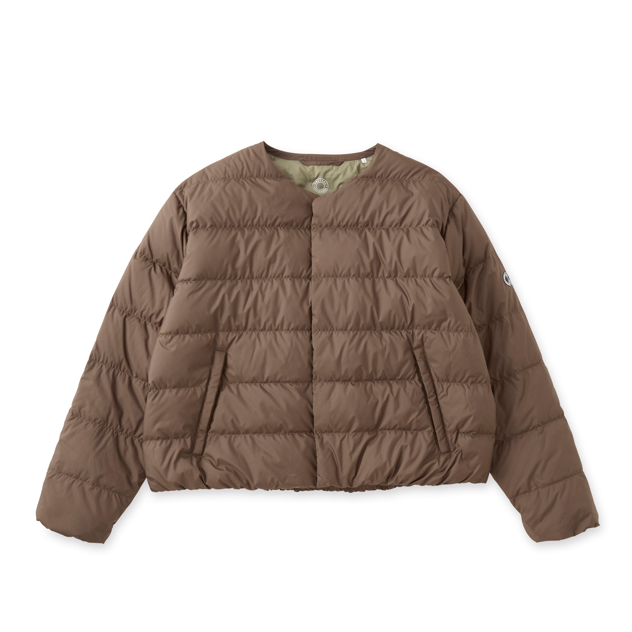 Women's Polyester Taffeta Round Neck Blouson