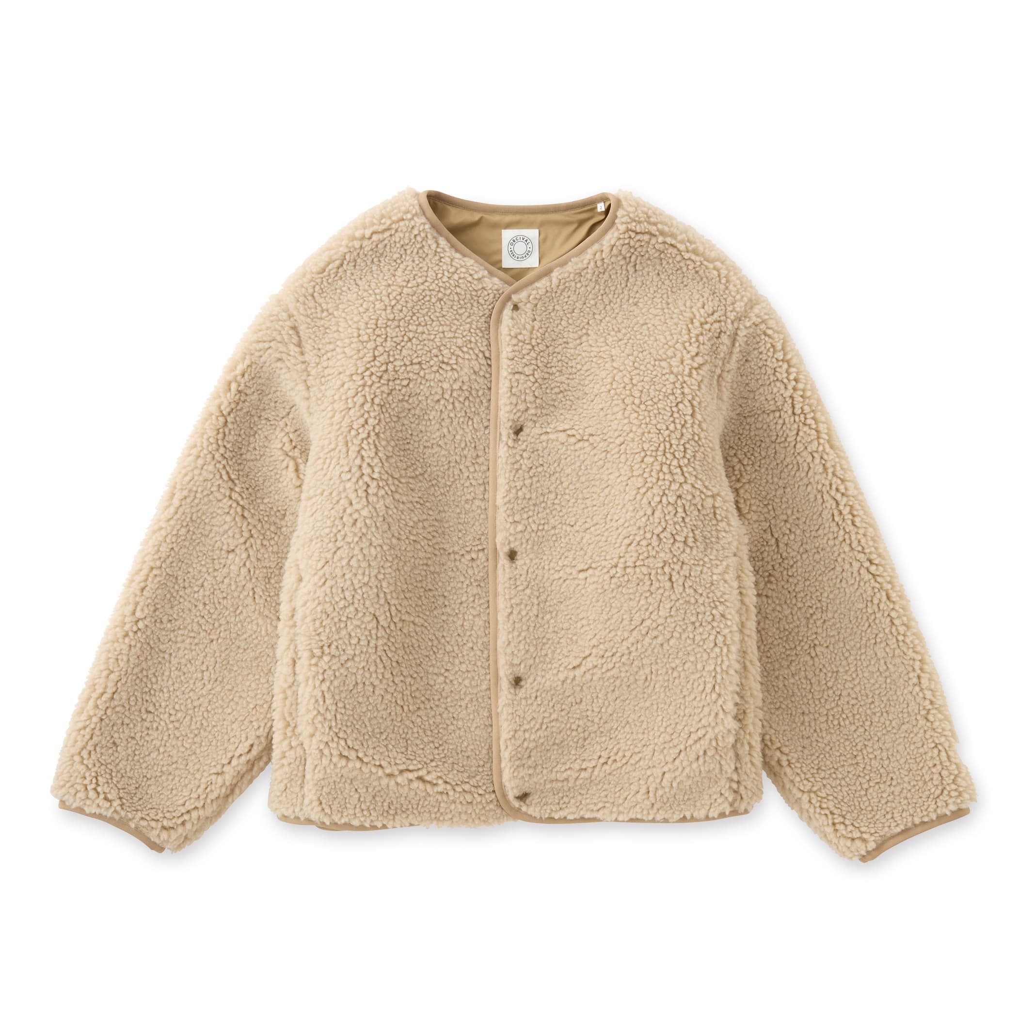 Women's Boa Fleece Collarless Blouson