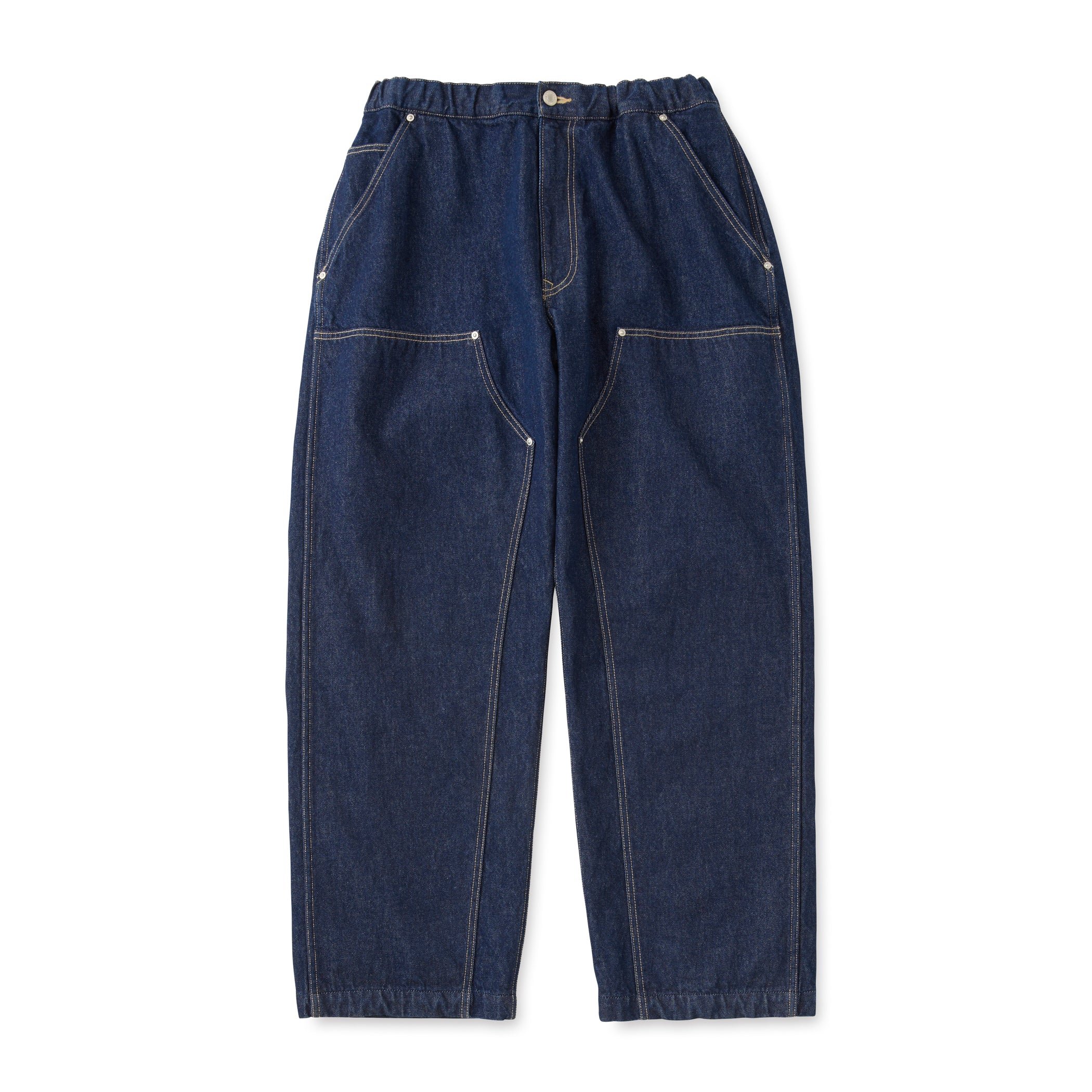 Men's Denim Double Knee Easy Pants