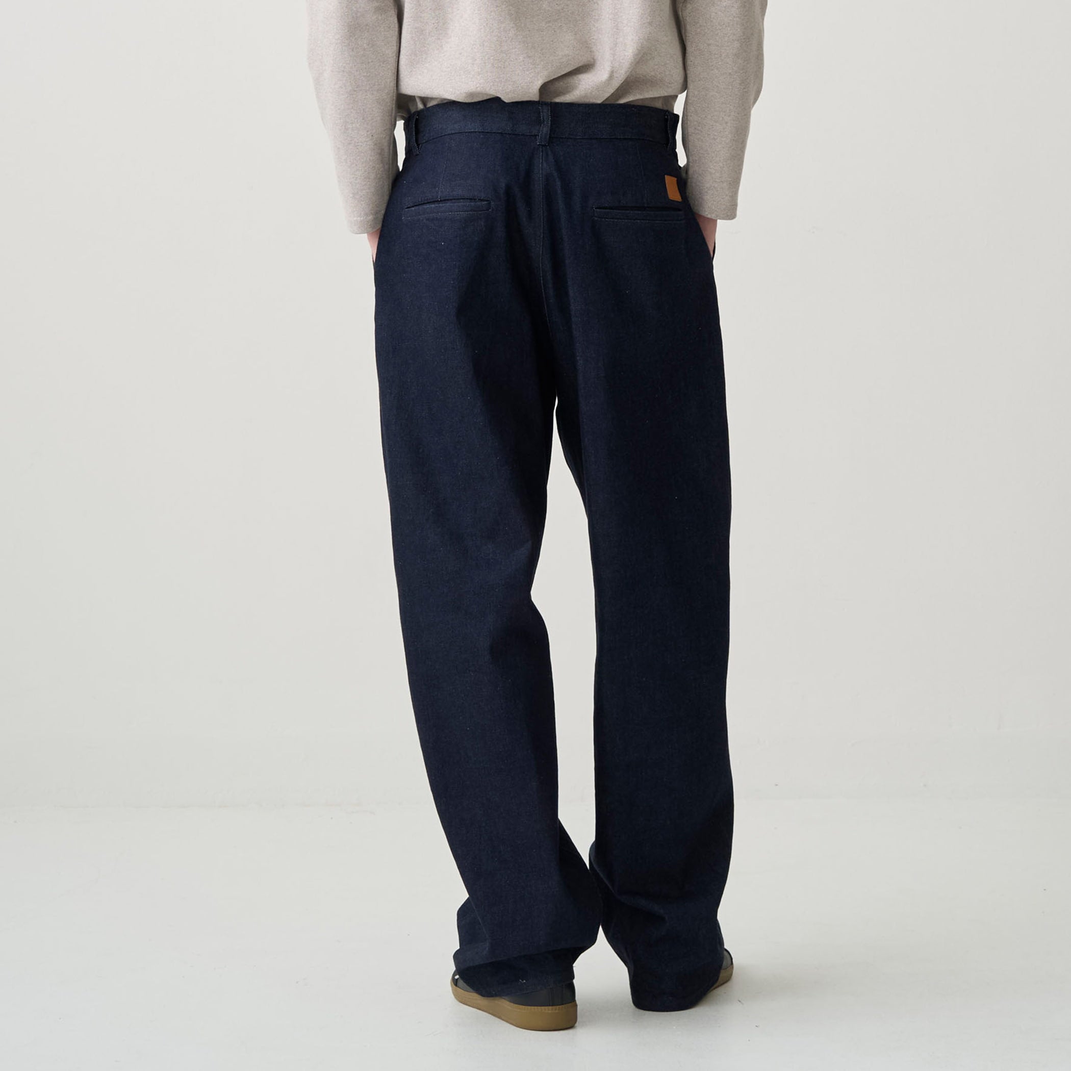 Men's Denim Wide Curve Pants Indigo Navy