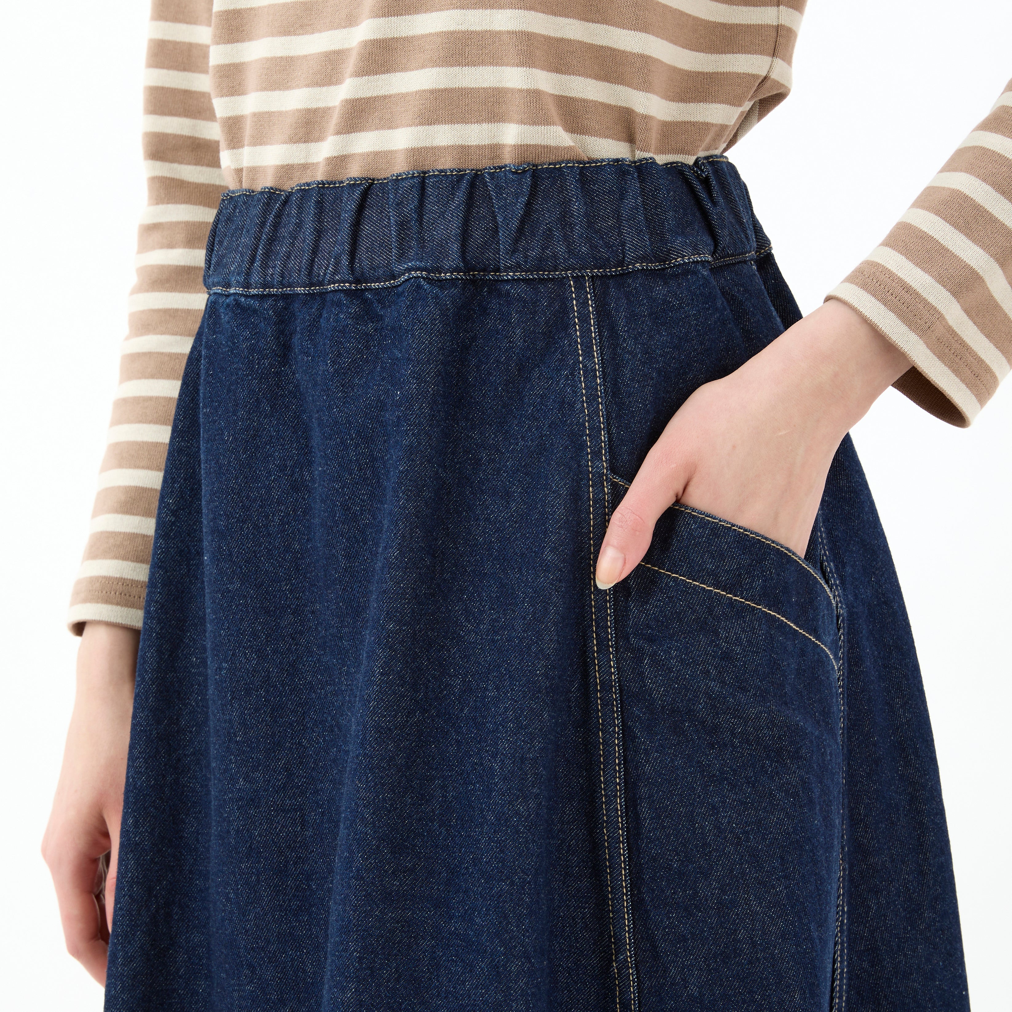 Women's Denim Easy Skirt