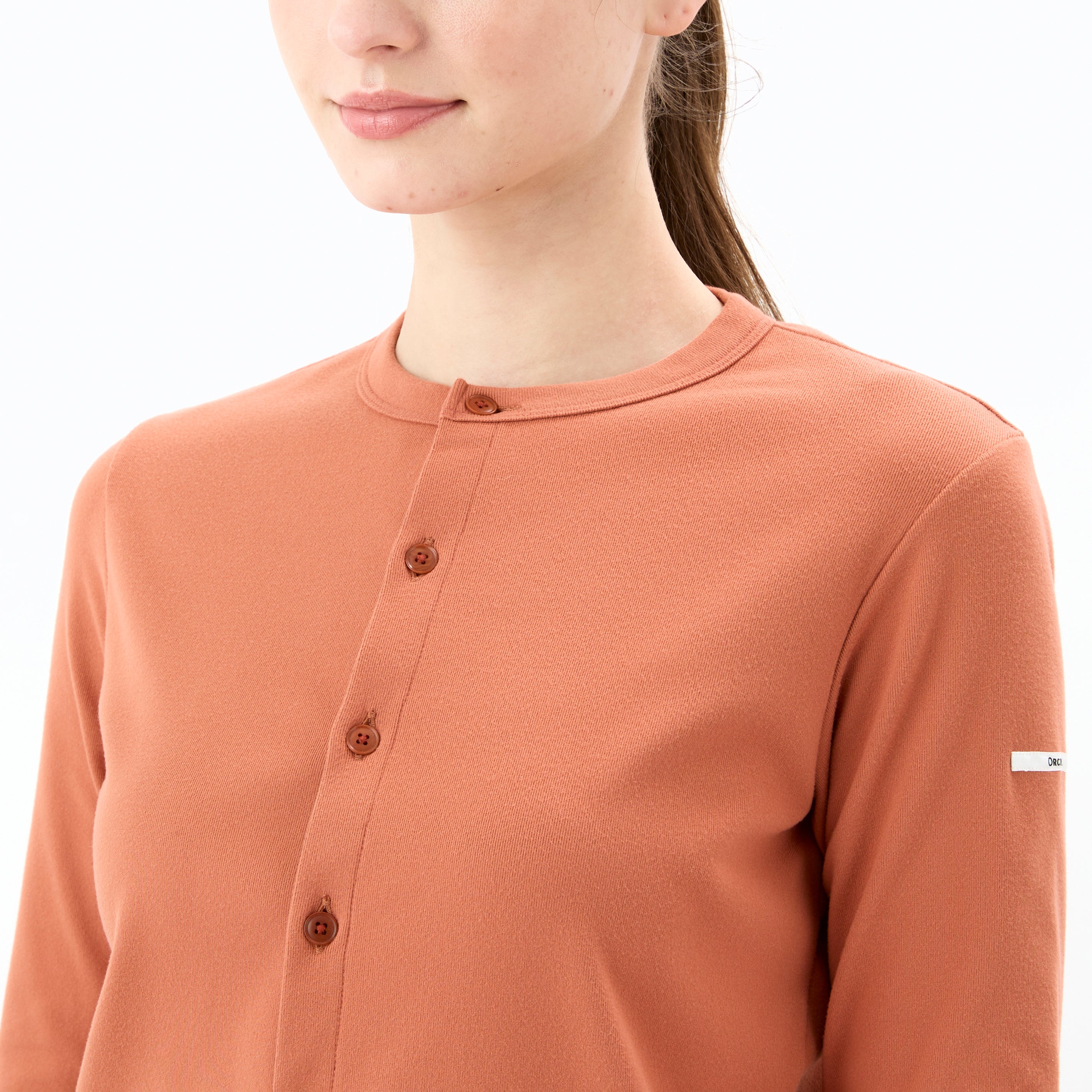 Women's Polyester Brushed Stretch Rib Knit Cardigan