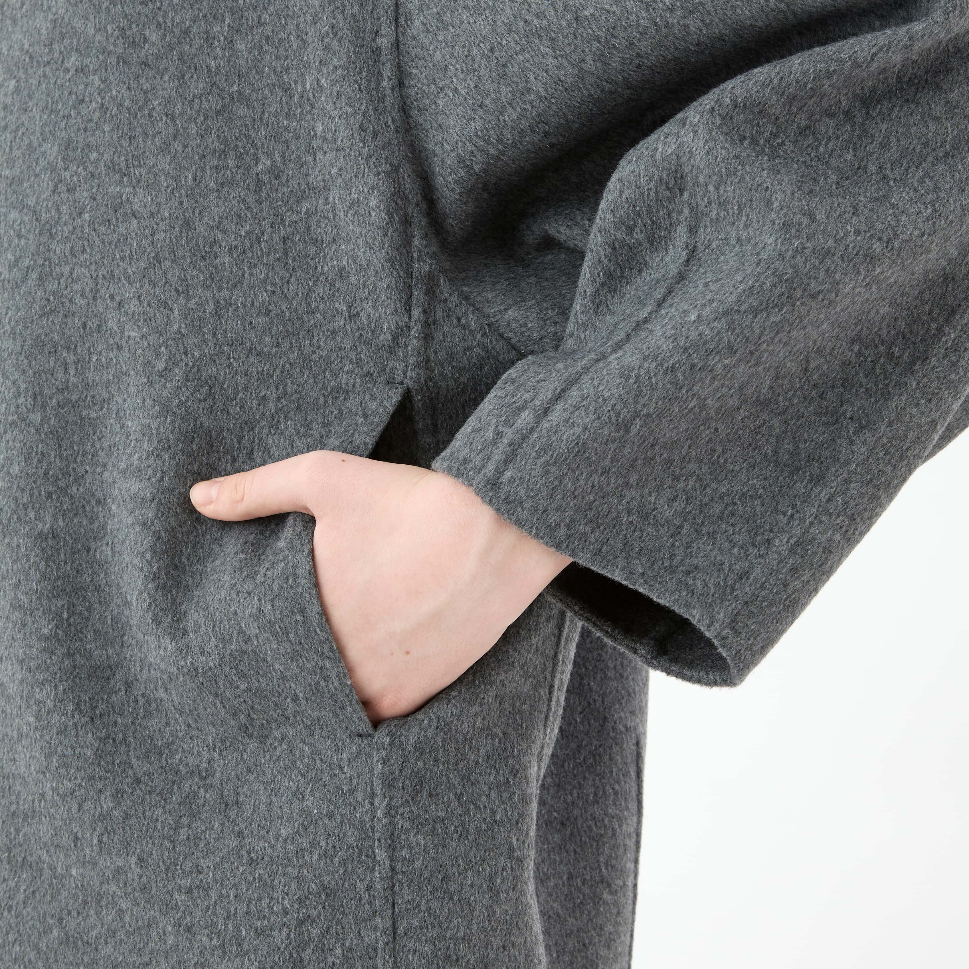 Women's River Wool Collarless Coat