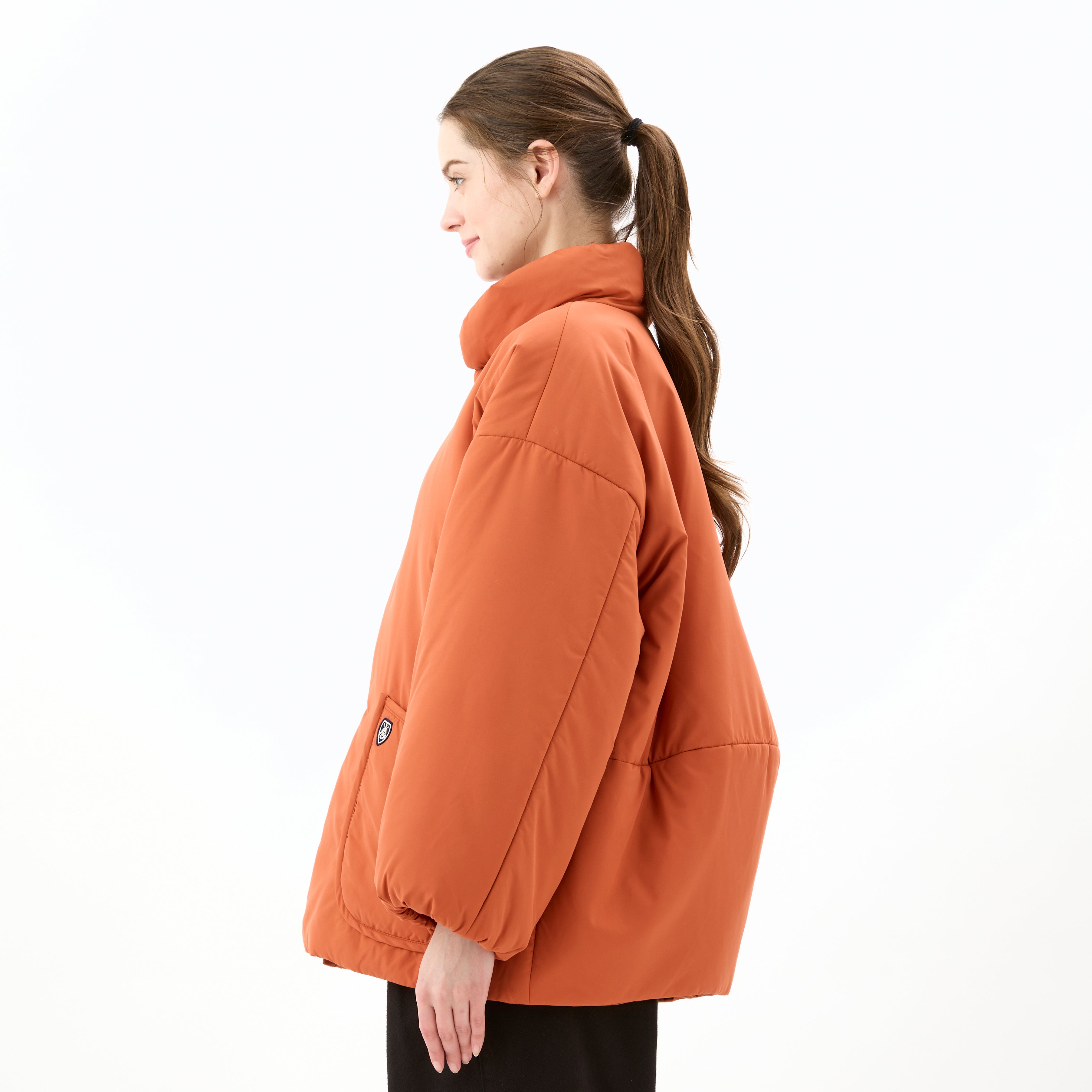 Women's Brushed Taffeta Stand Collar Blouson