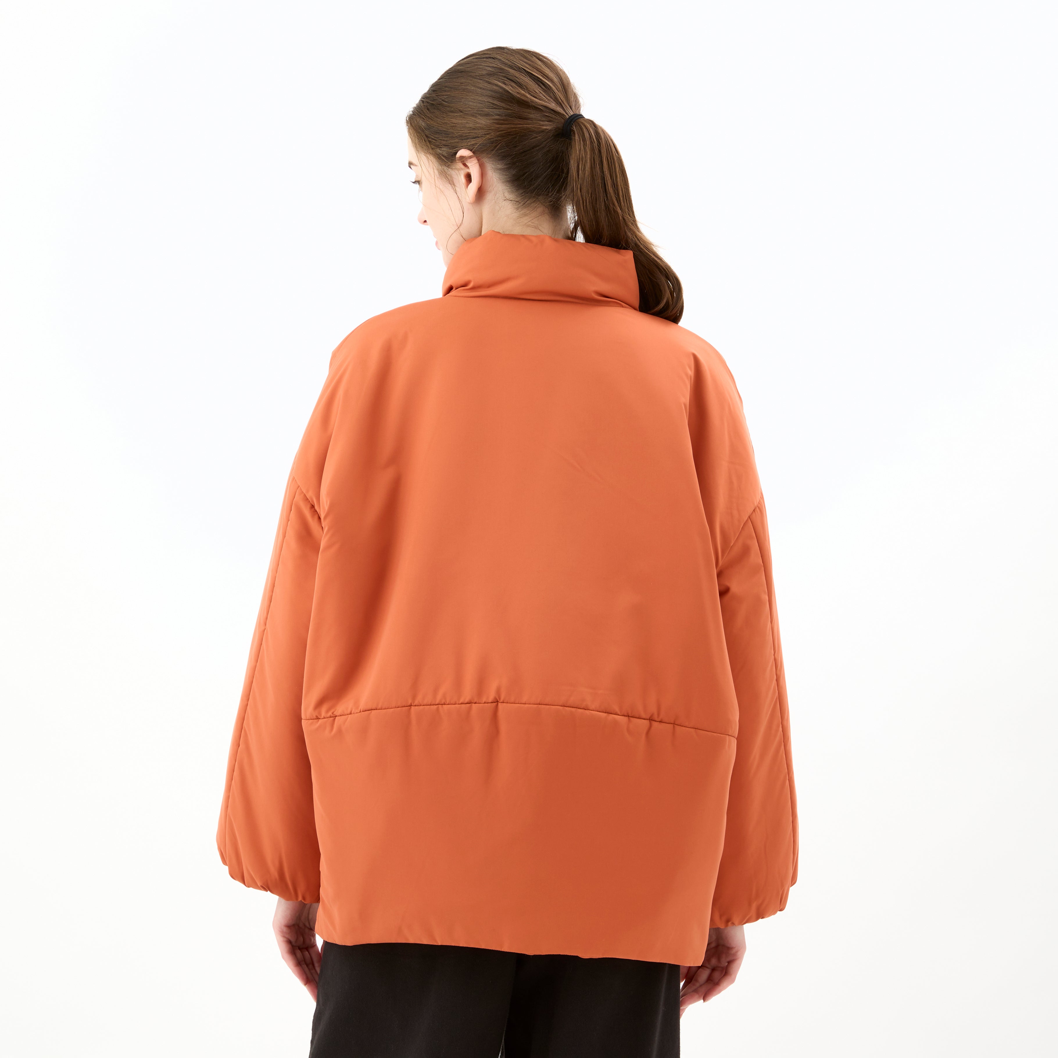 Women's Brushed Taffeta Stand Collar Blouson