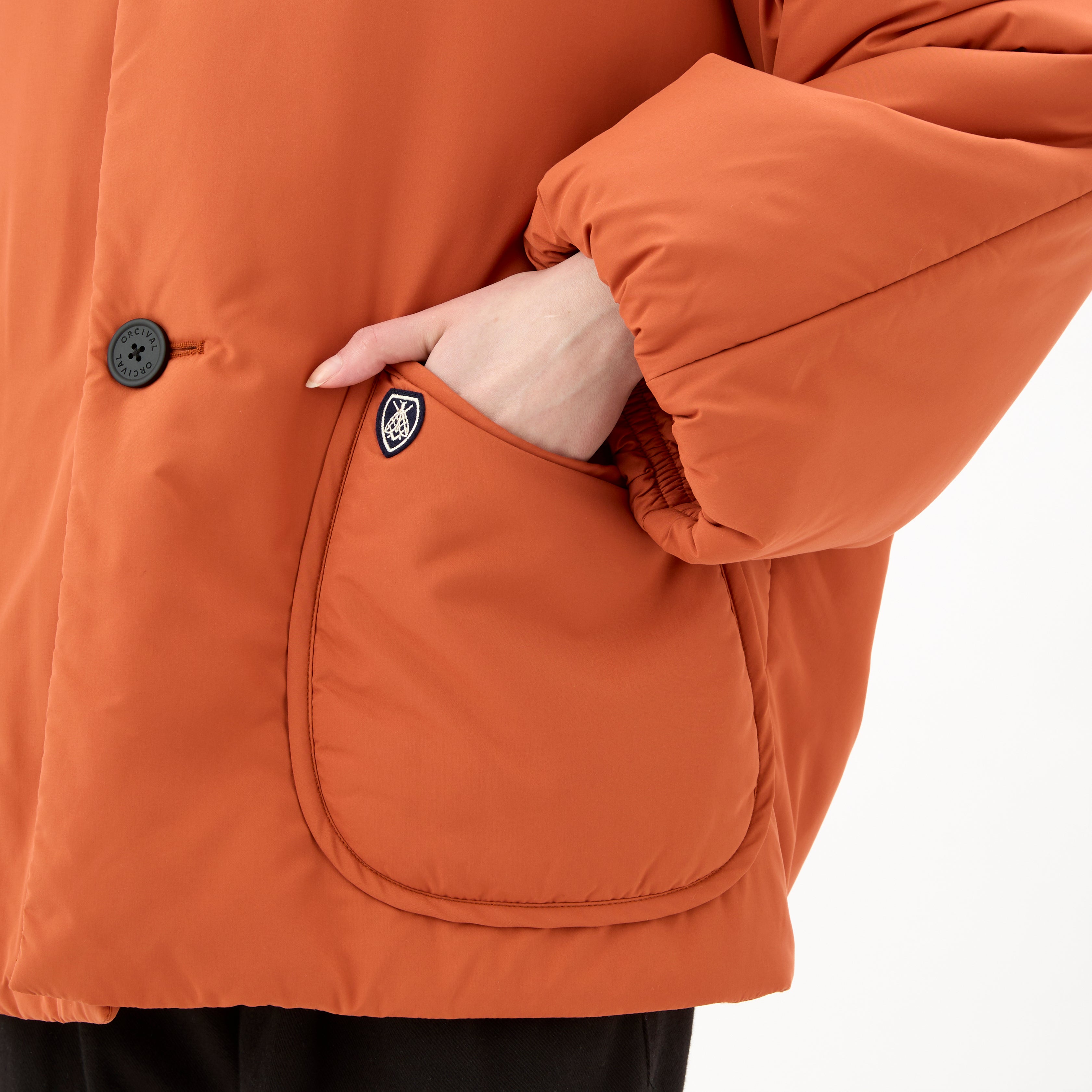 Women's Brushed Taffeta Stand Collar Blouson