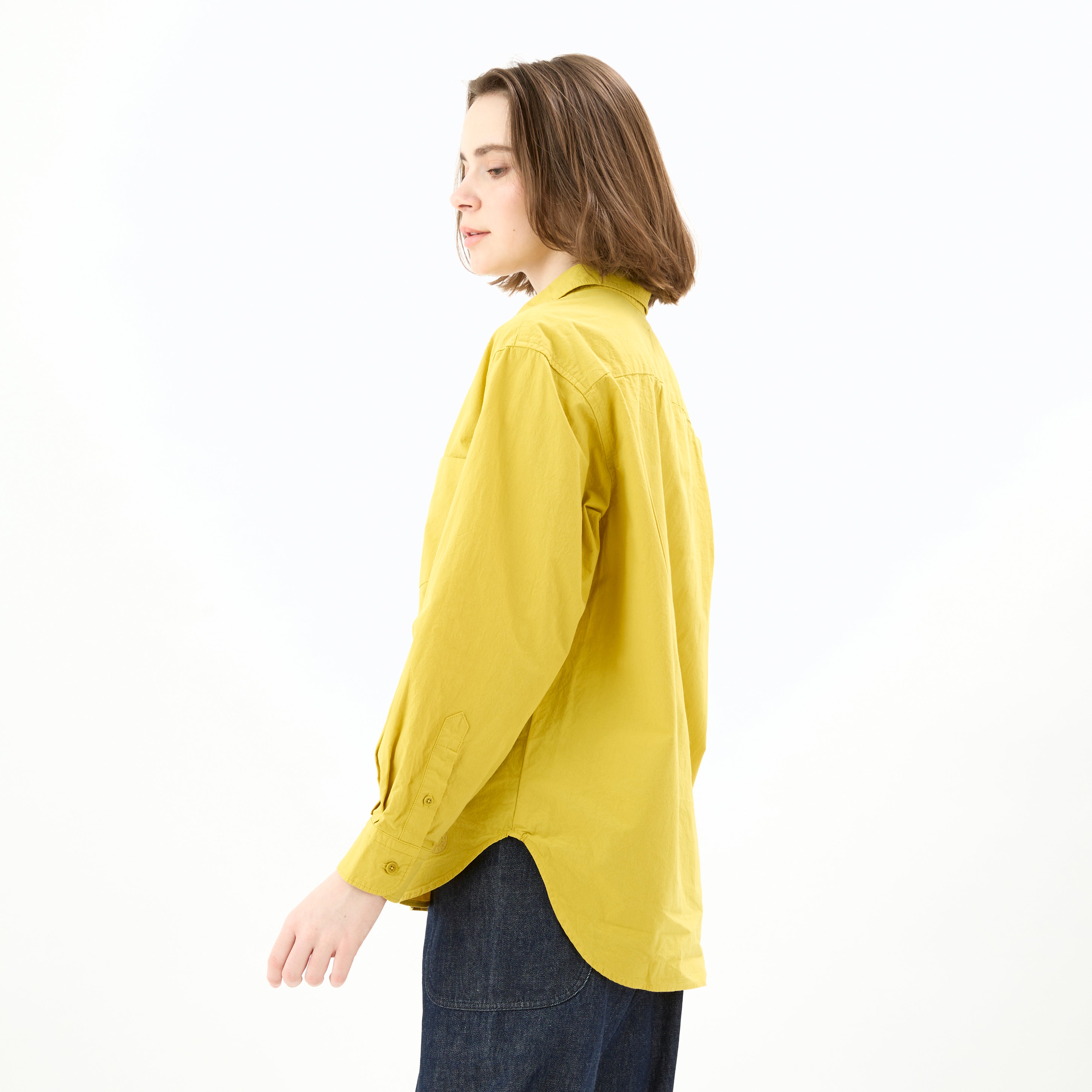 Garment Dye Poplin Regular Collar Shirt