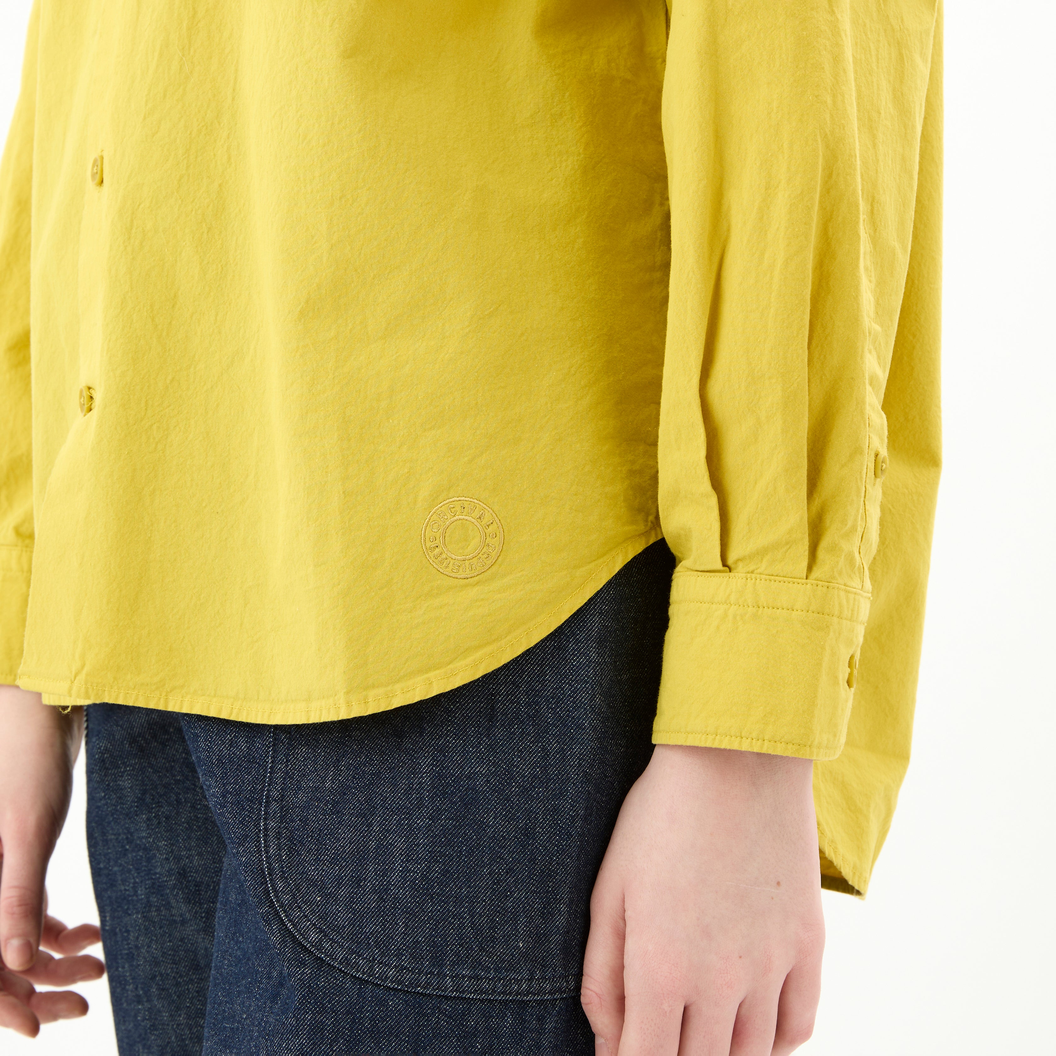 Garment Dye Poplin Regular Collar Shirt