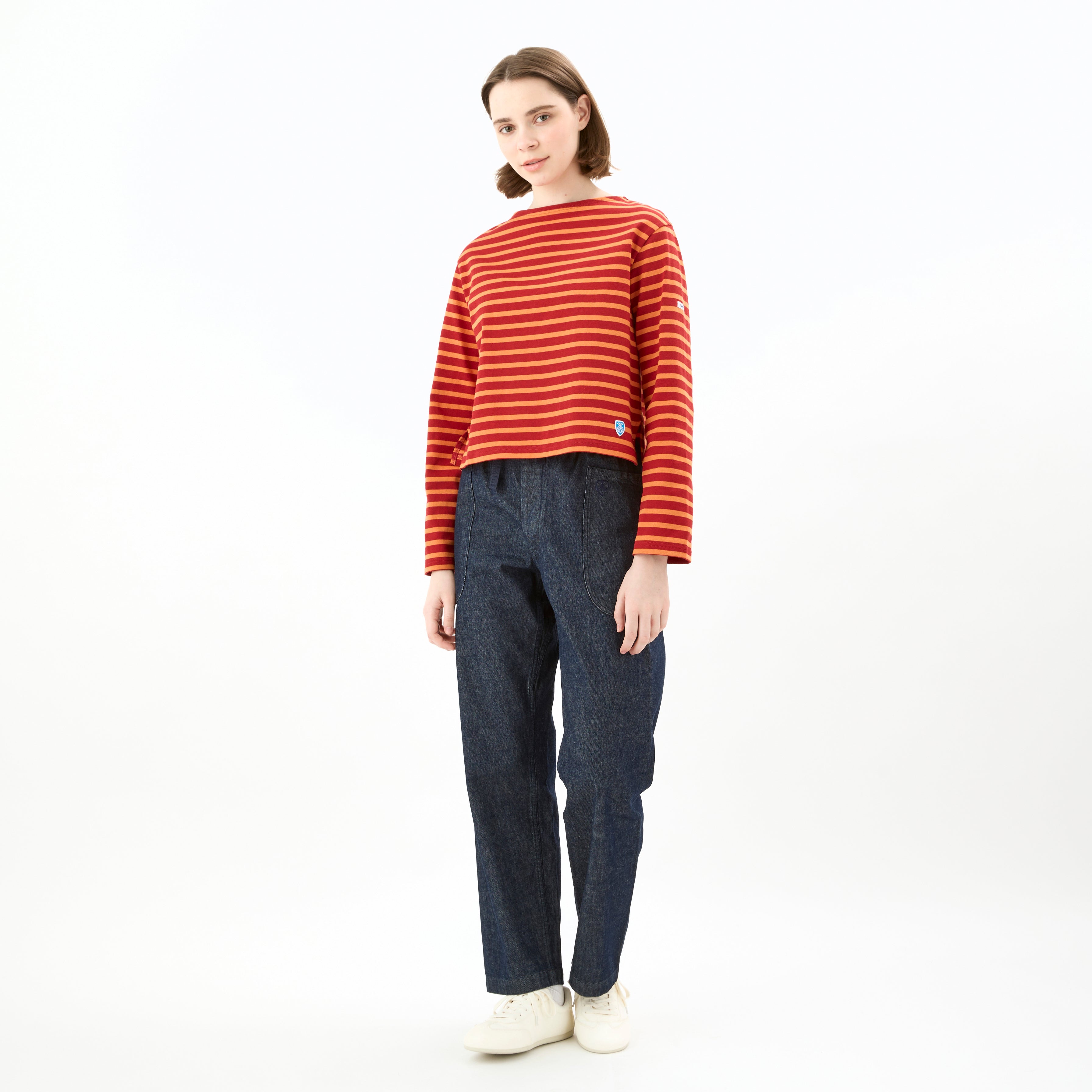 Women's Cotton Lourd Cropped Basque Shirt