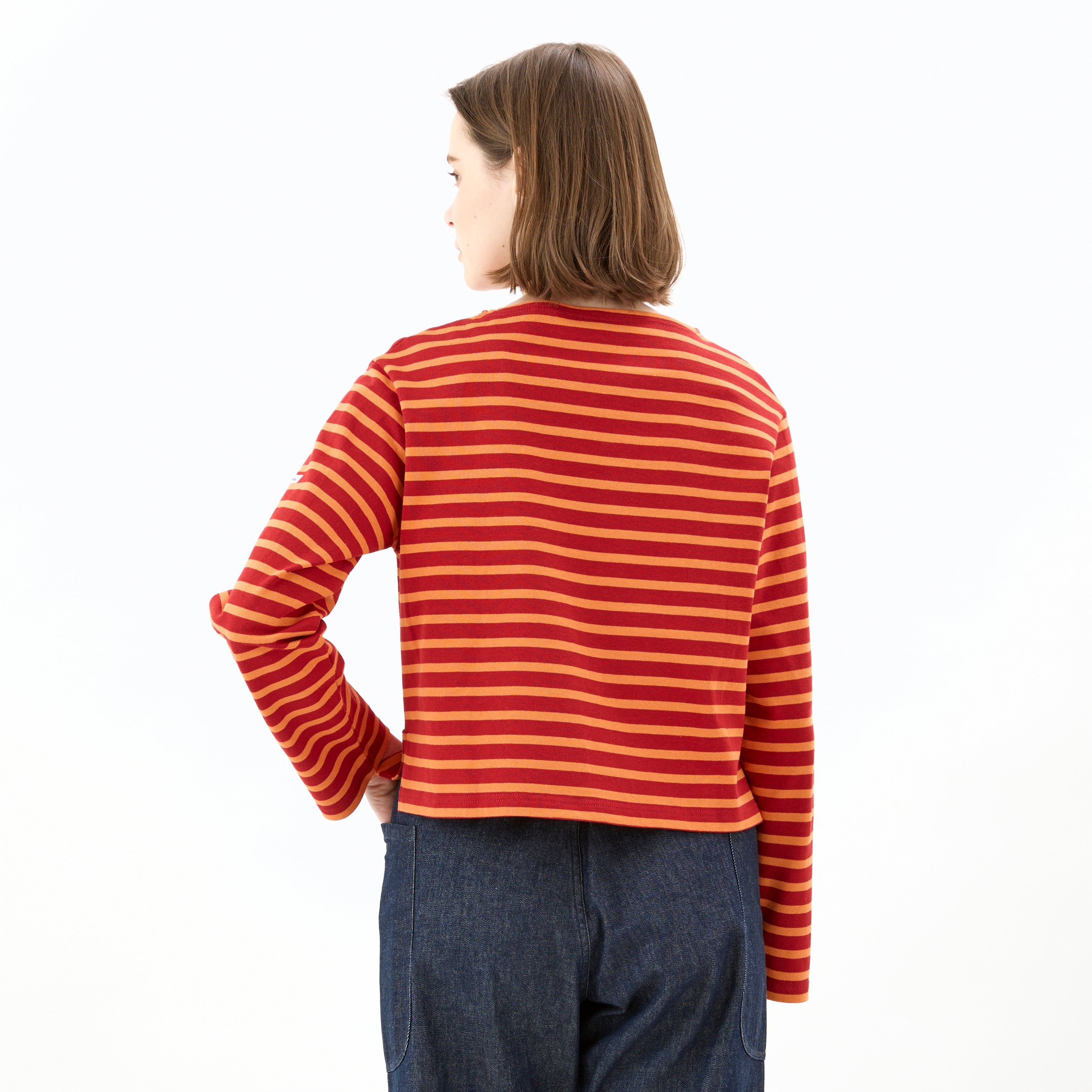 Women's Cotton Lourd Cropped Basque Shirt