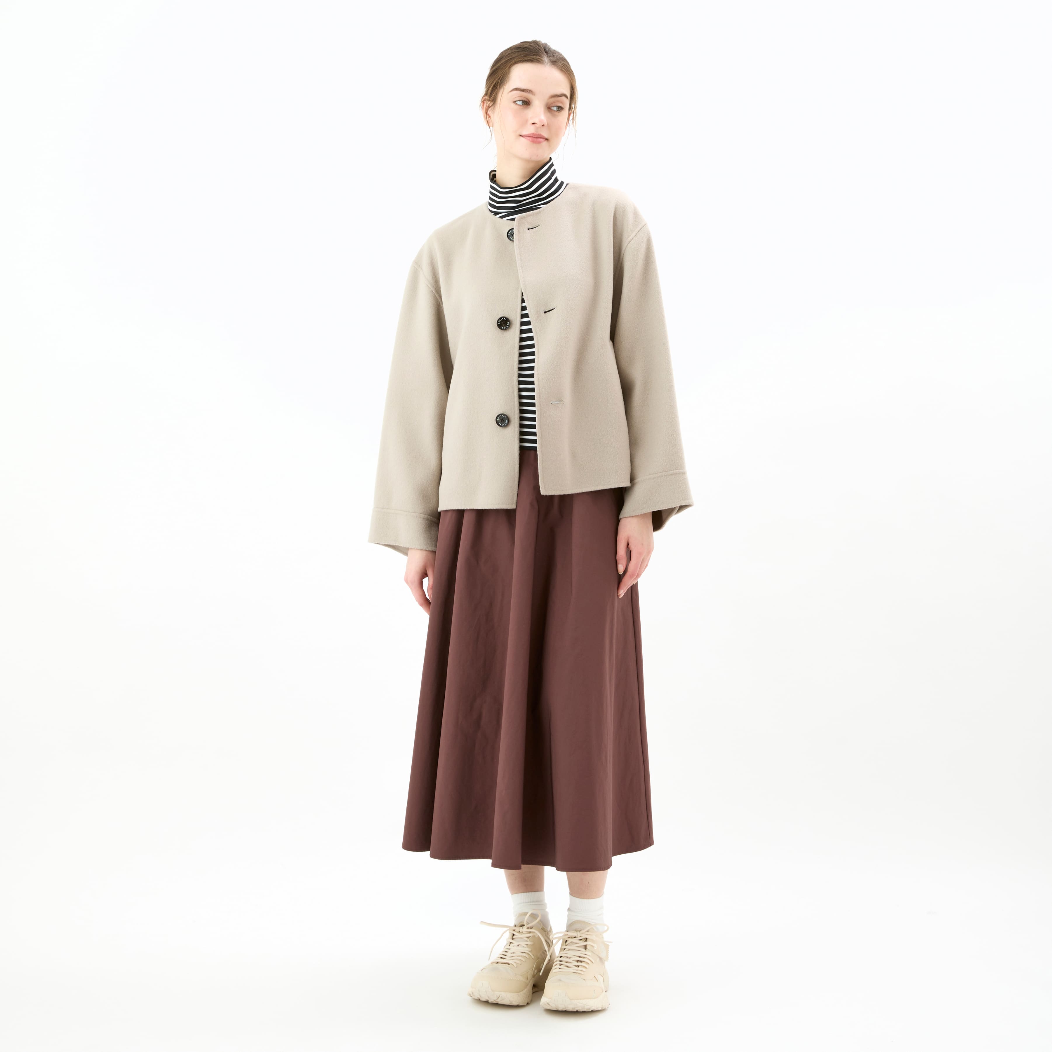 Women's River Wool Collarless Blouson