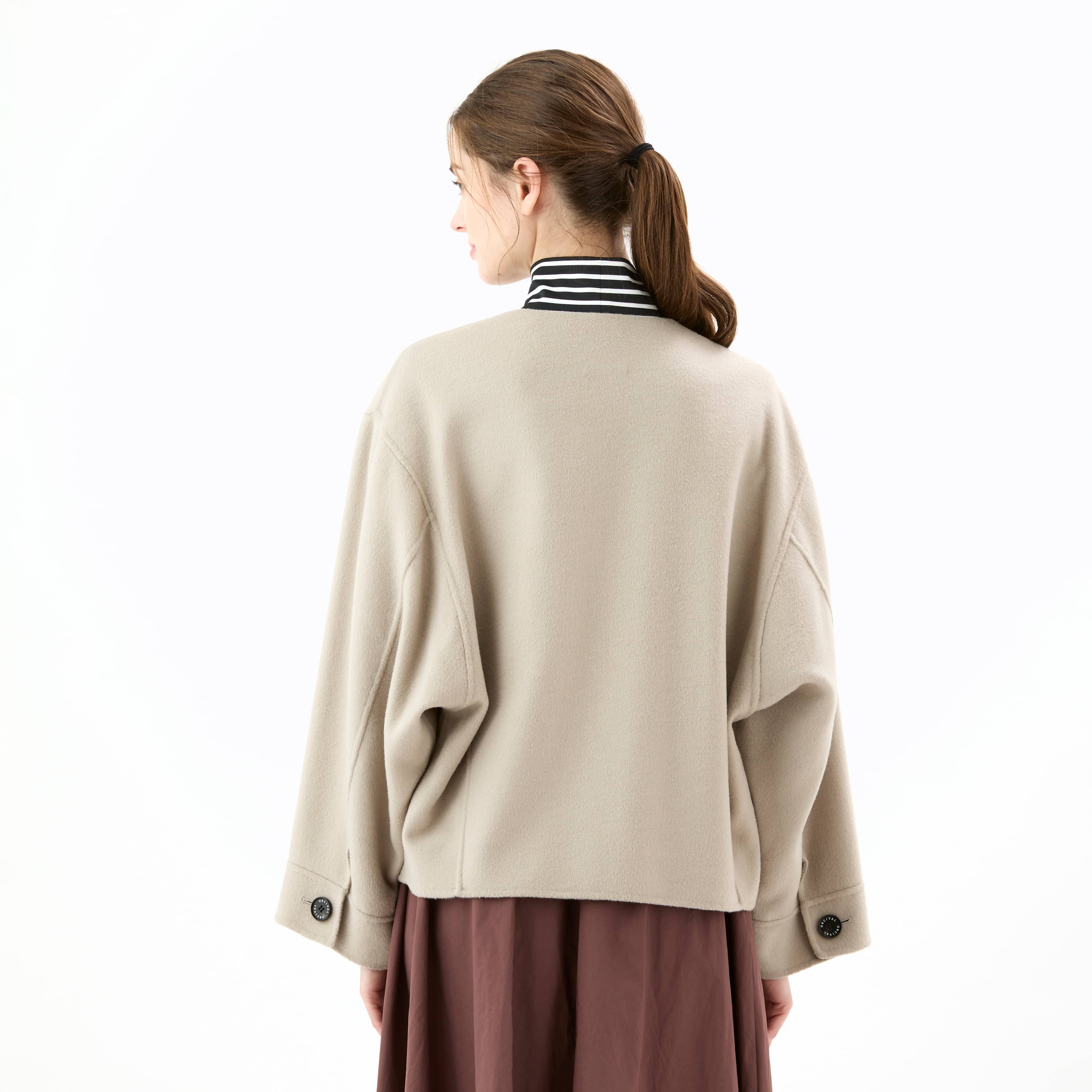 Women's River Wool Collarless Blouson