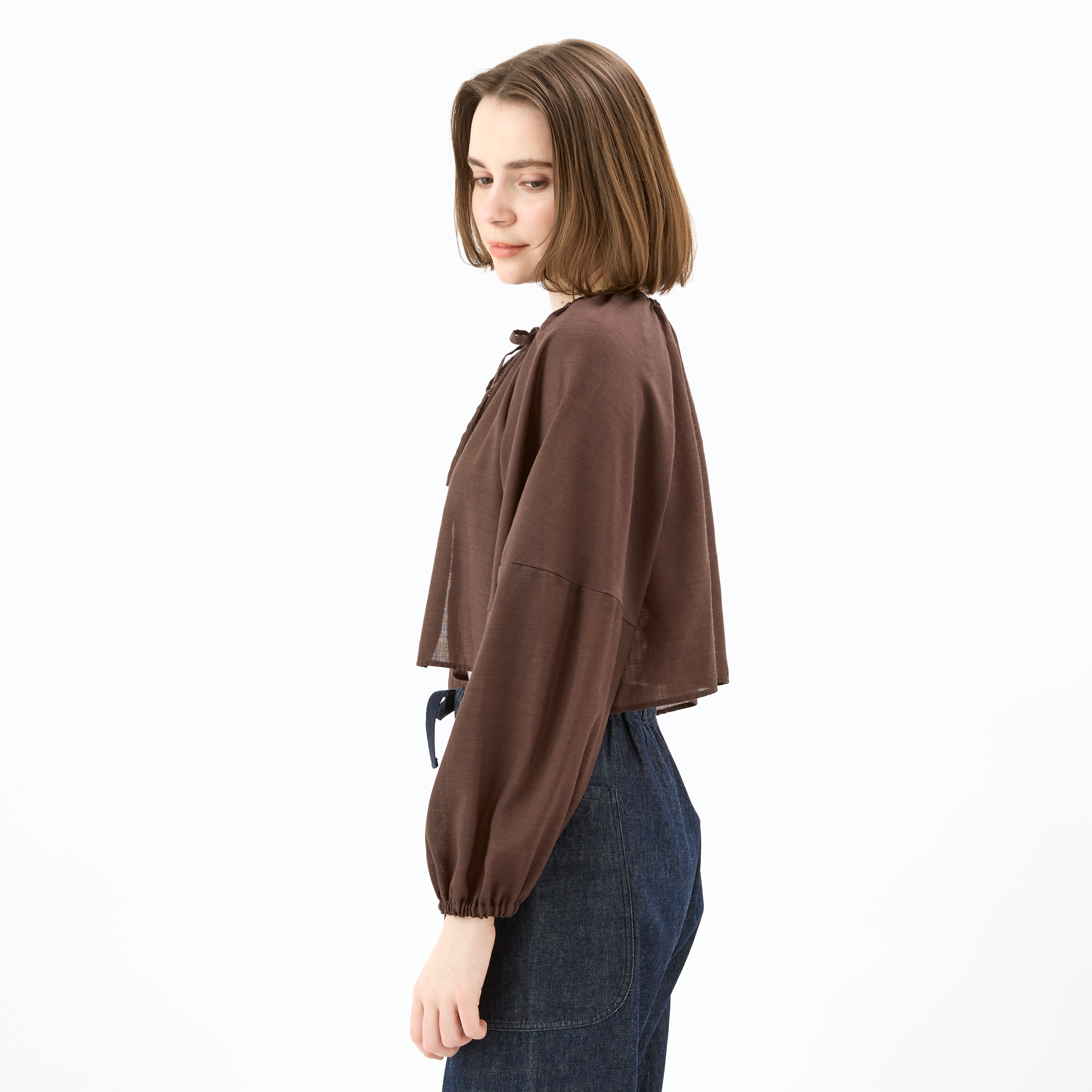 Women's Sheer Voile Short Bolero shirt