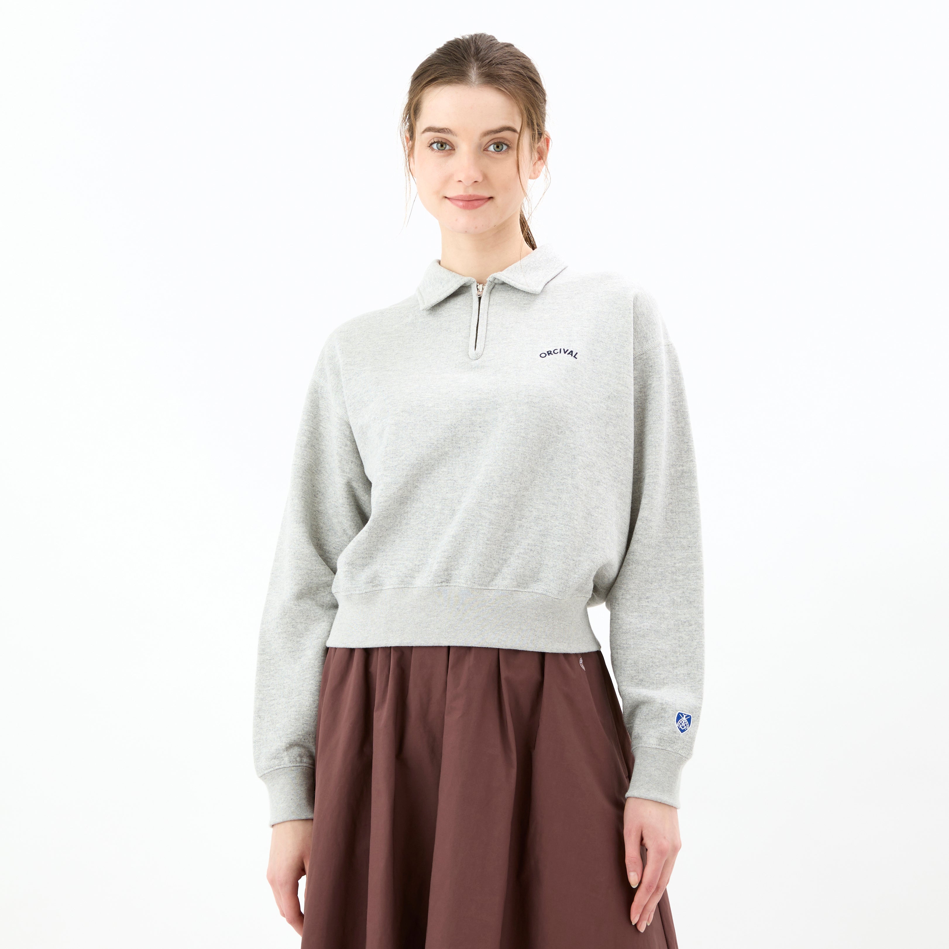 Women's Light French Terry Half Zip Sweat