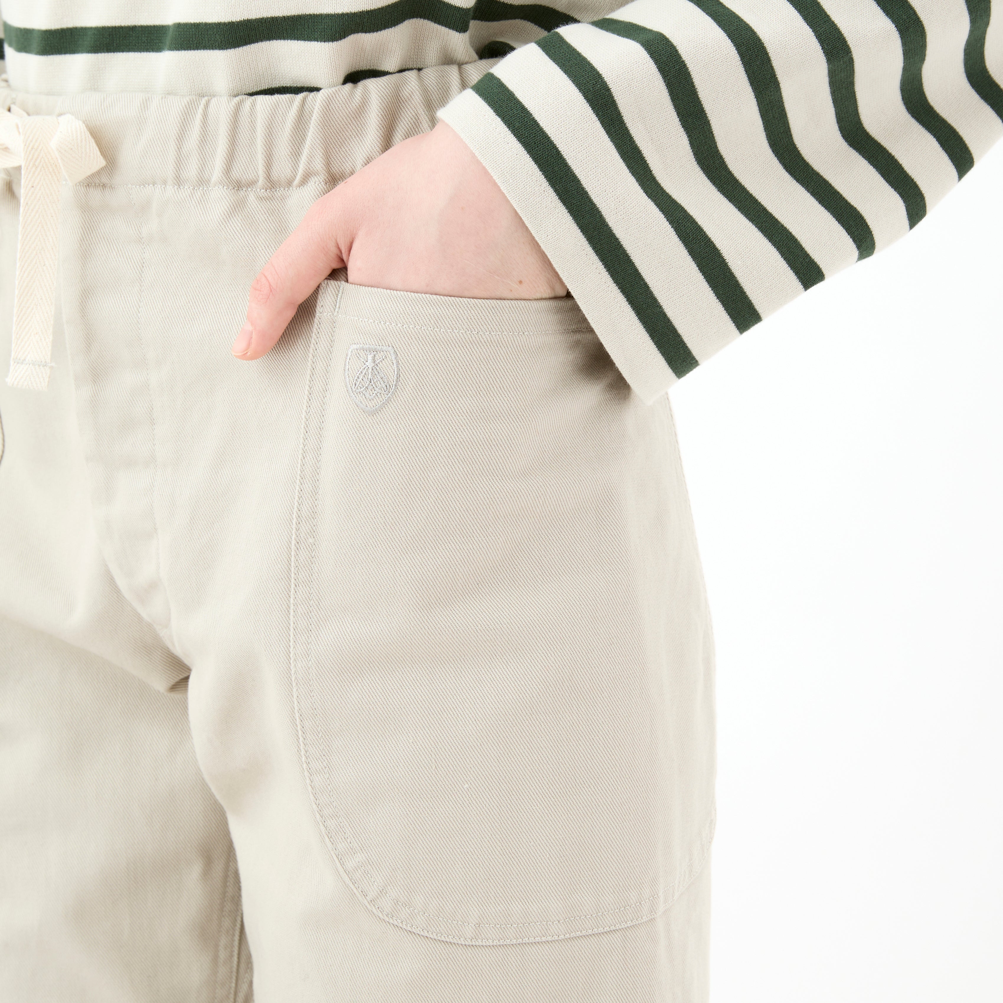 Cotton Twill Easy Pants