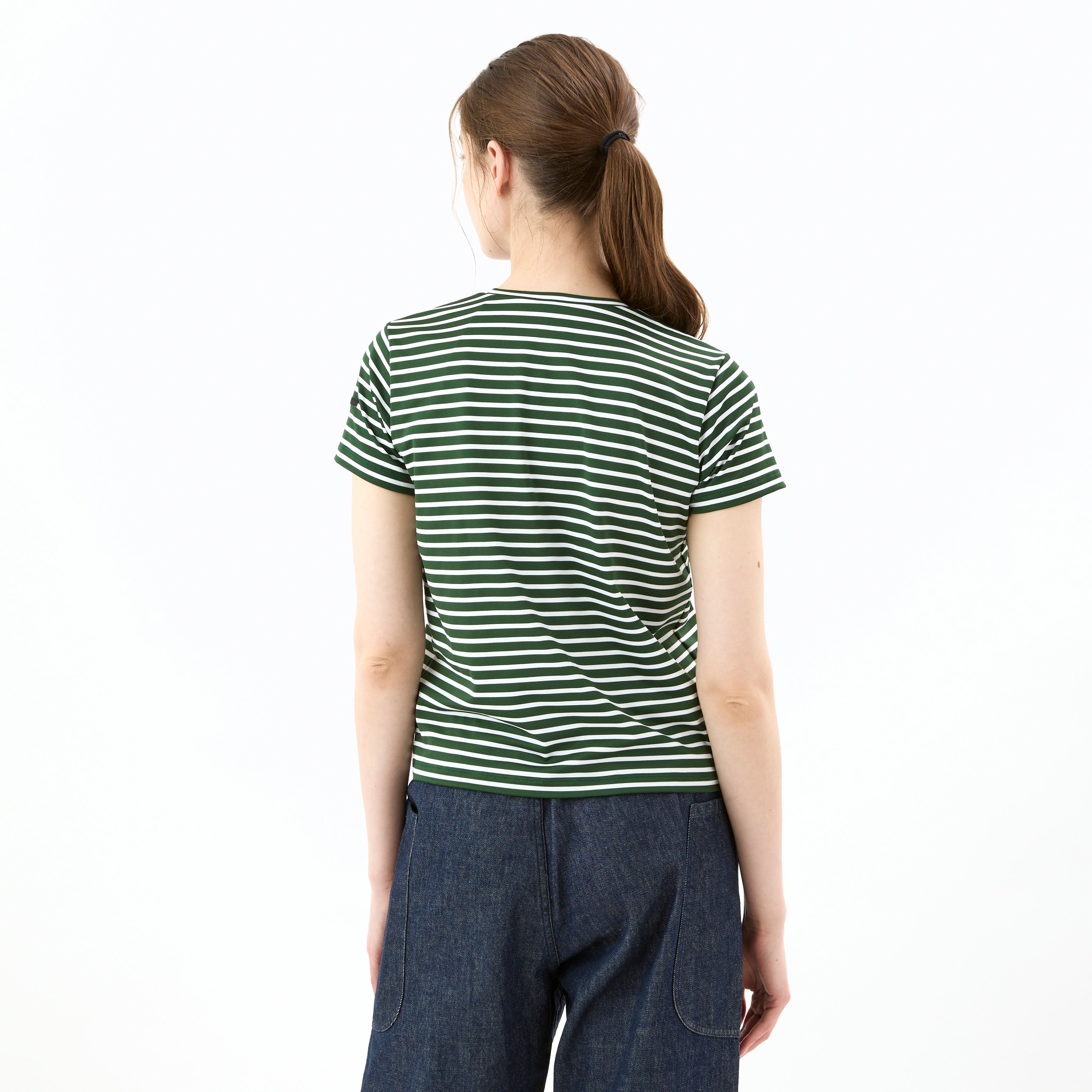 Women's Polyester Crew Neck Short Sleeve Pullover