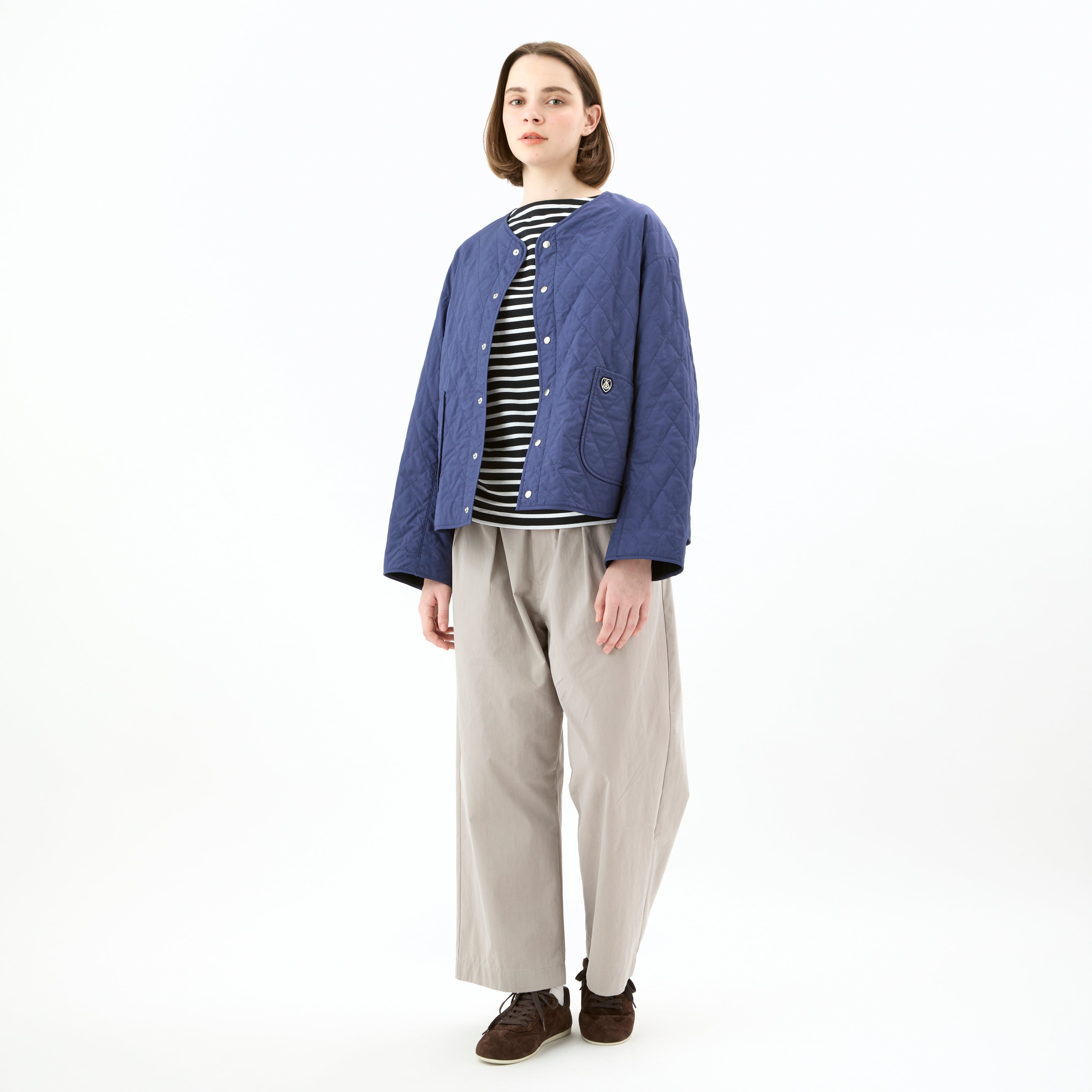 Women's Cotton Typewriter Short Blouson