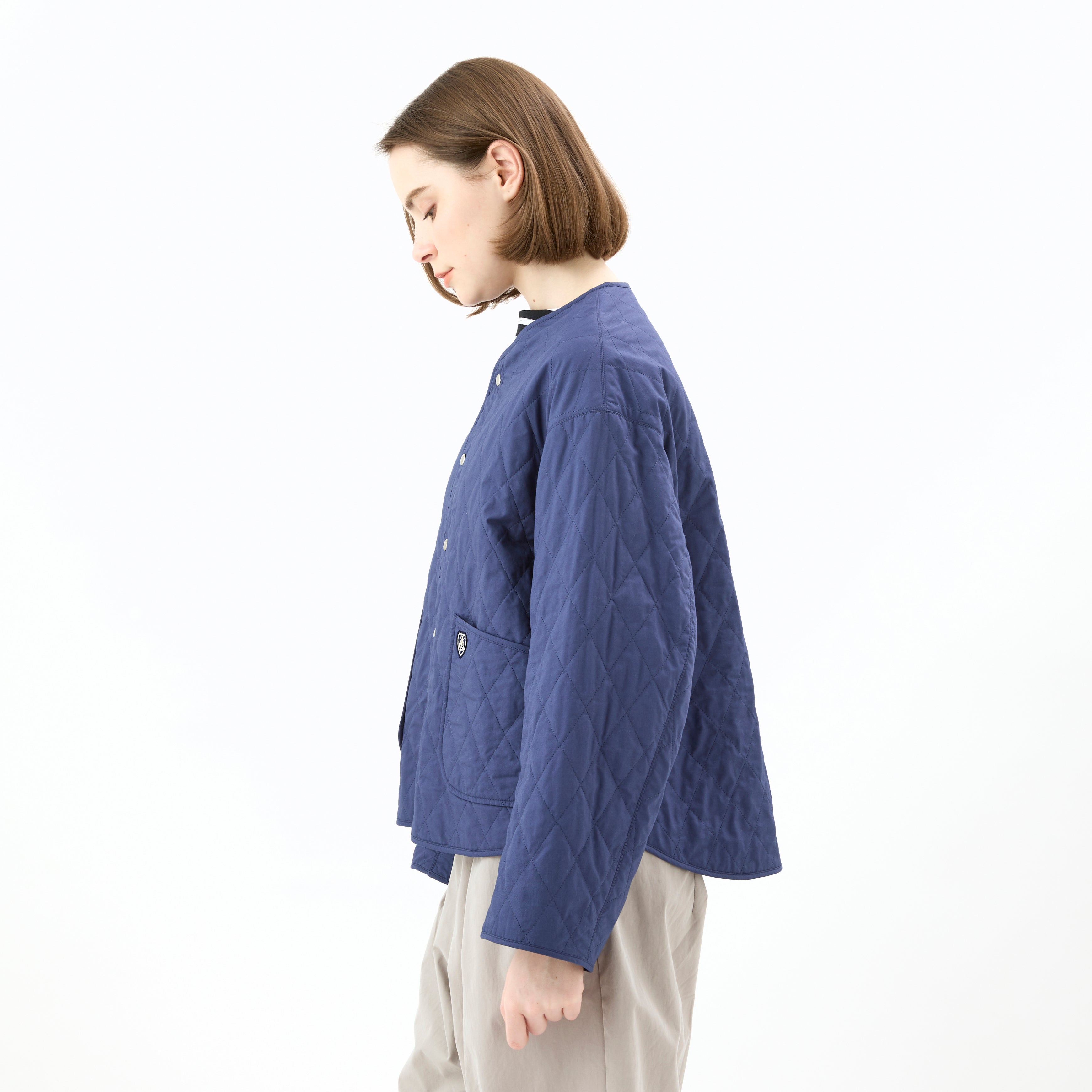 Women's Cotton Typewriter Short Blouson