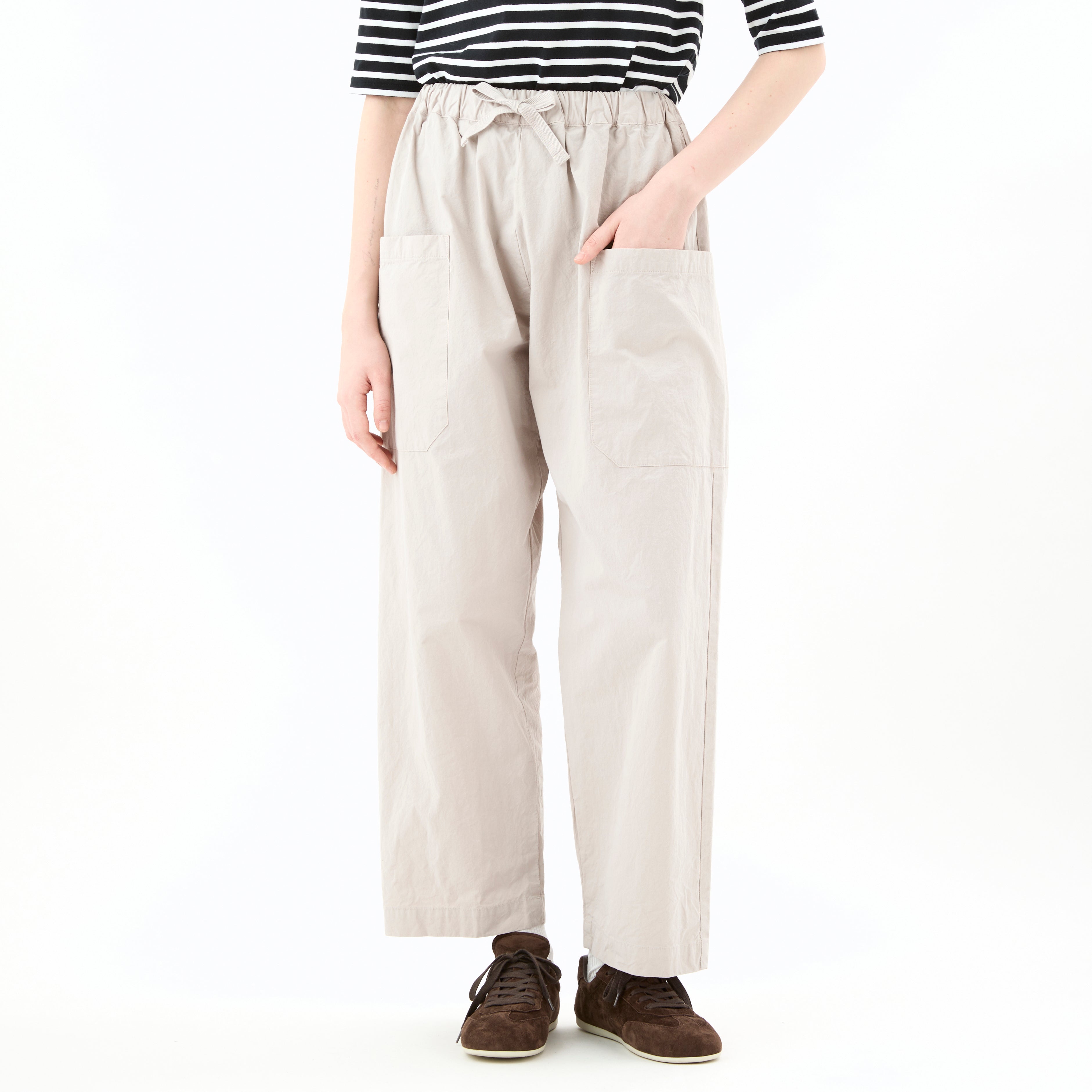 Women's Garment Dye Twill Dump Easy Pants