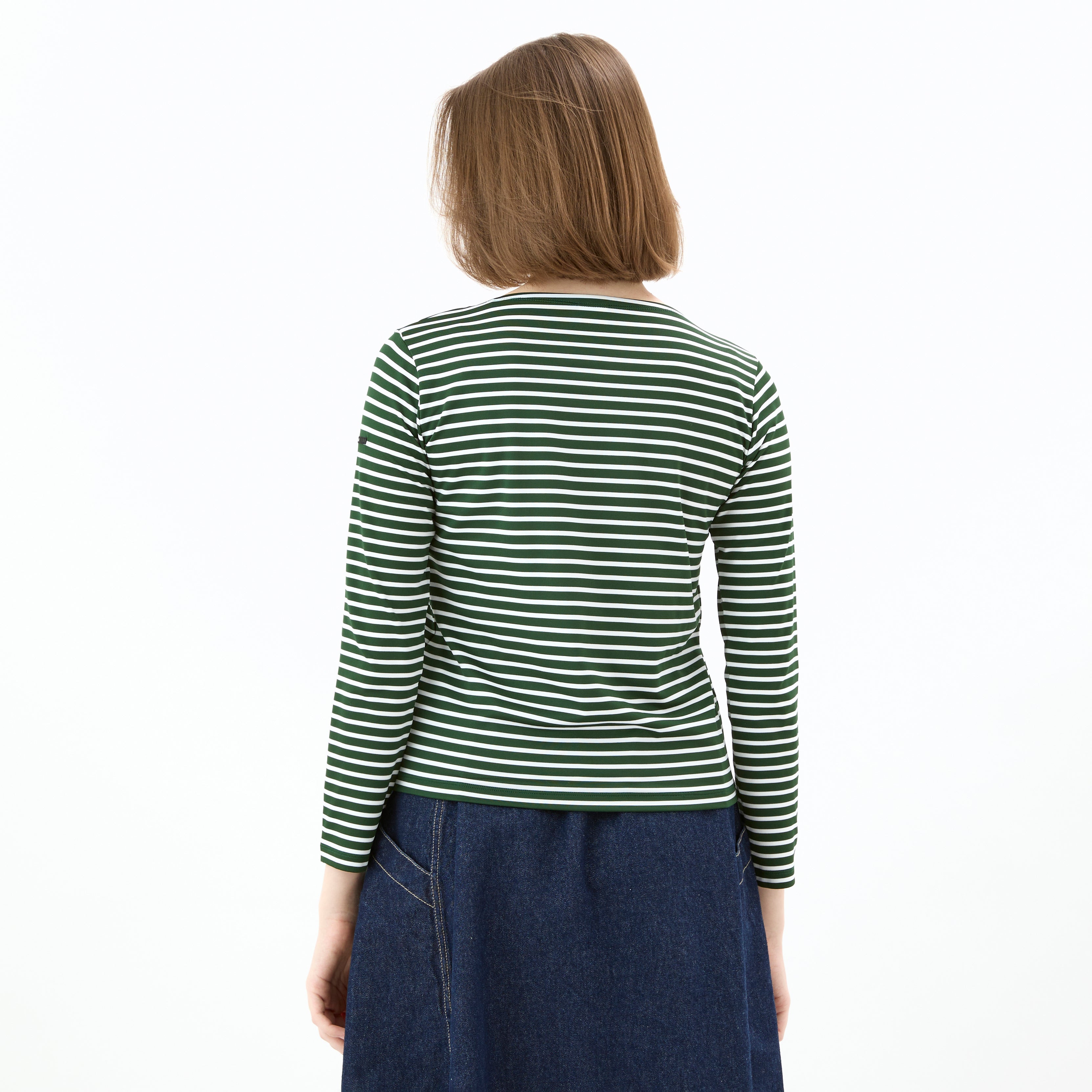 Women's Polyester Boat Neck Long Sleeve Pullover