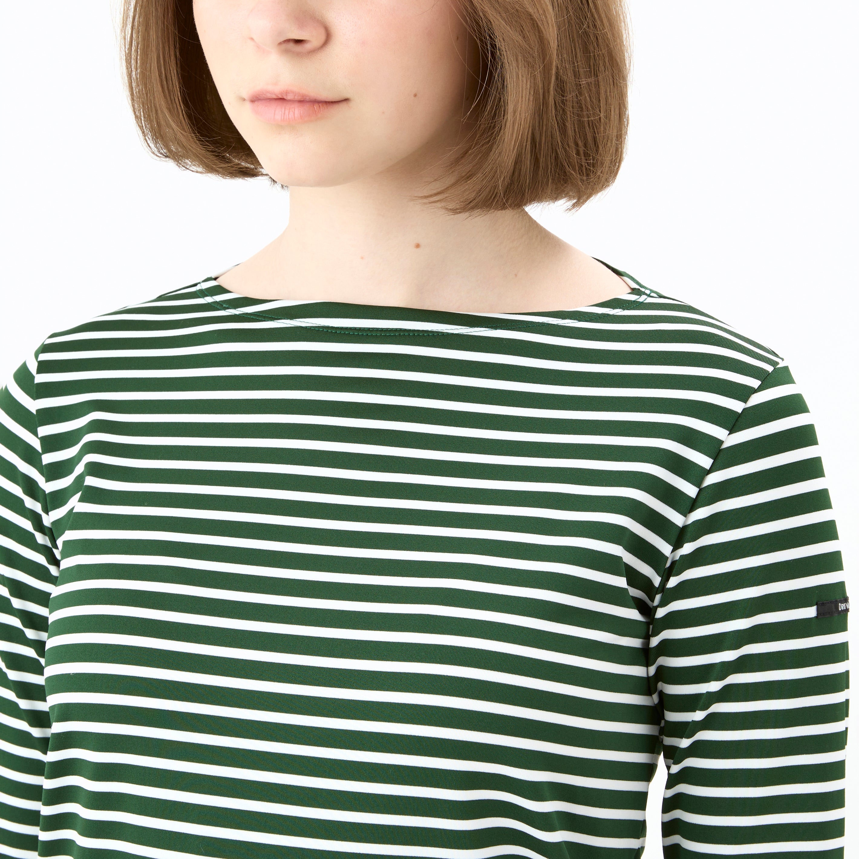 Women's Polyester Boat Neck Long Sleeve Pullover