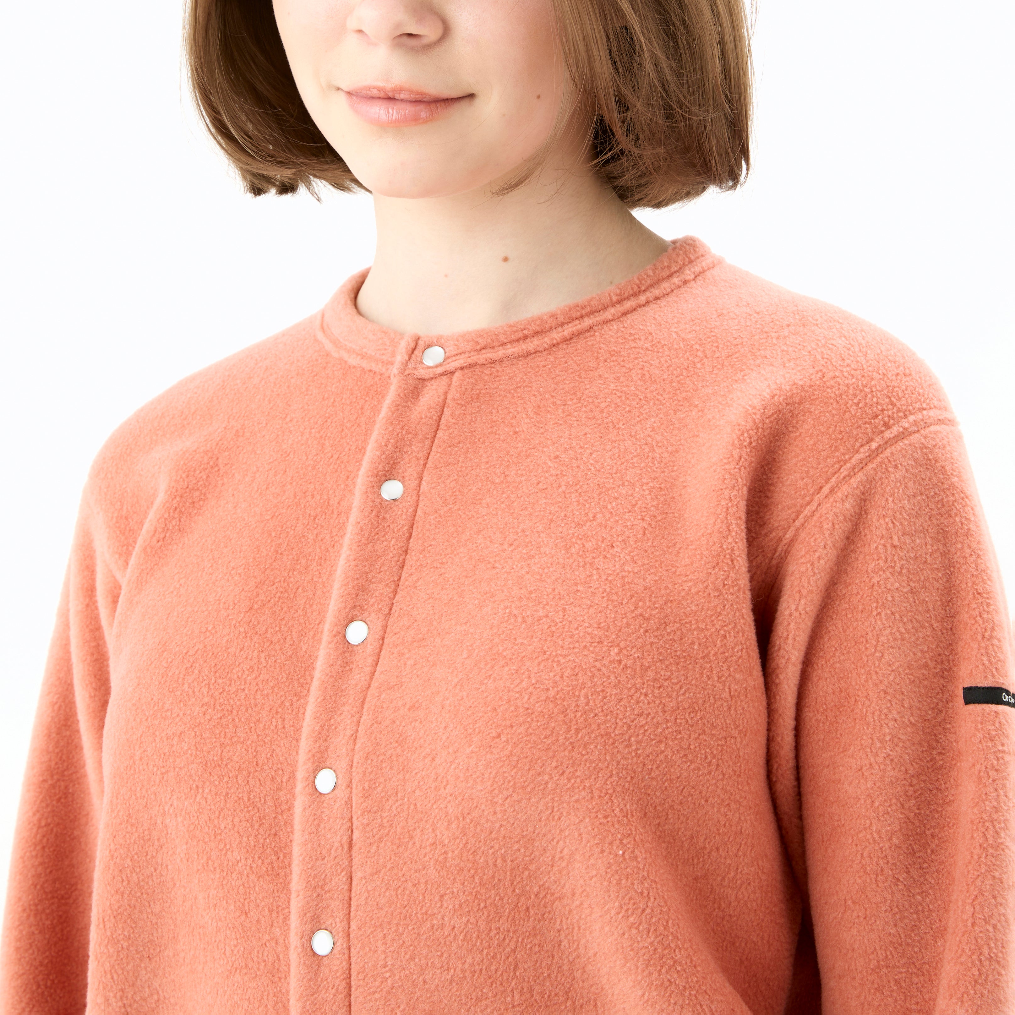 Women's Fleece Crew Neck Cardigan
